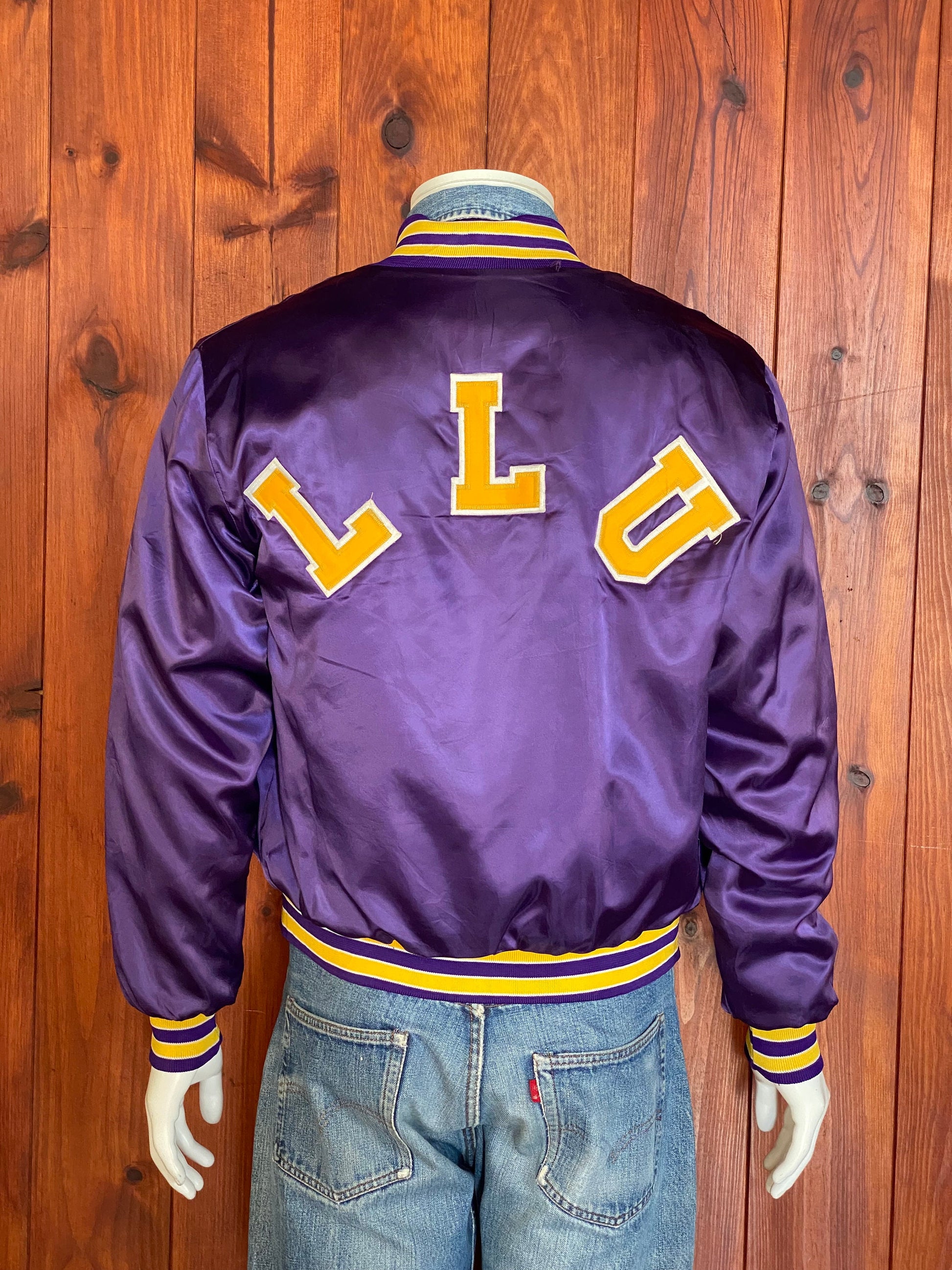 Vintage 80s LLU Basketball Coaching Satin Jacket - Size M | Made in USA | USA Vintage BCN
