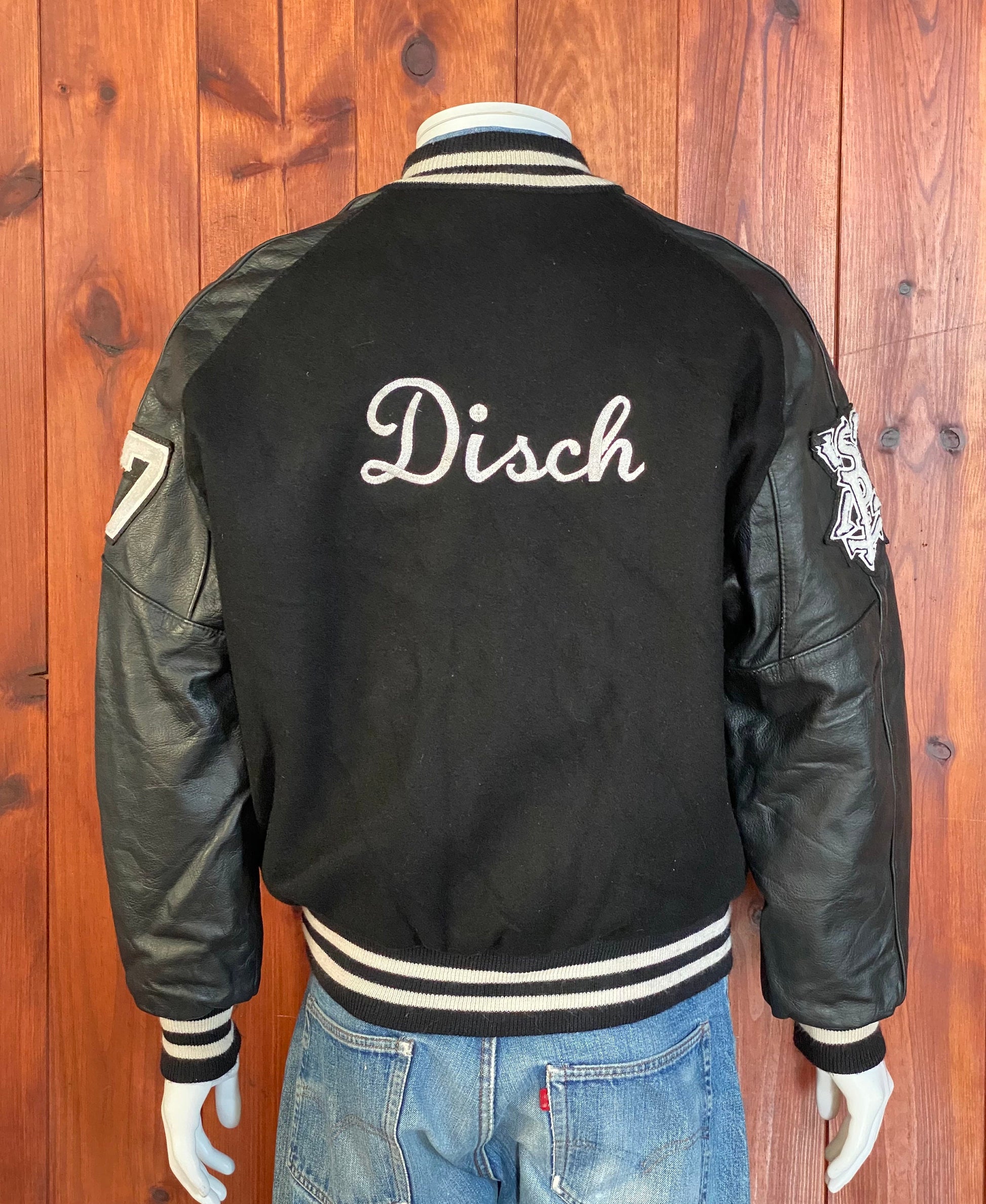 Vintage 90s DelonG Letterman Varsity Jacket - Size M | Made in USA | USA Vintage BCN