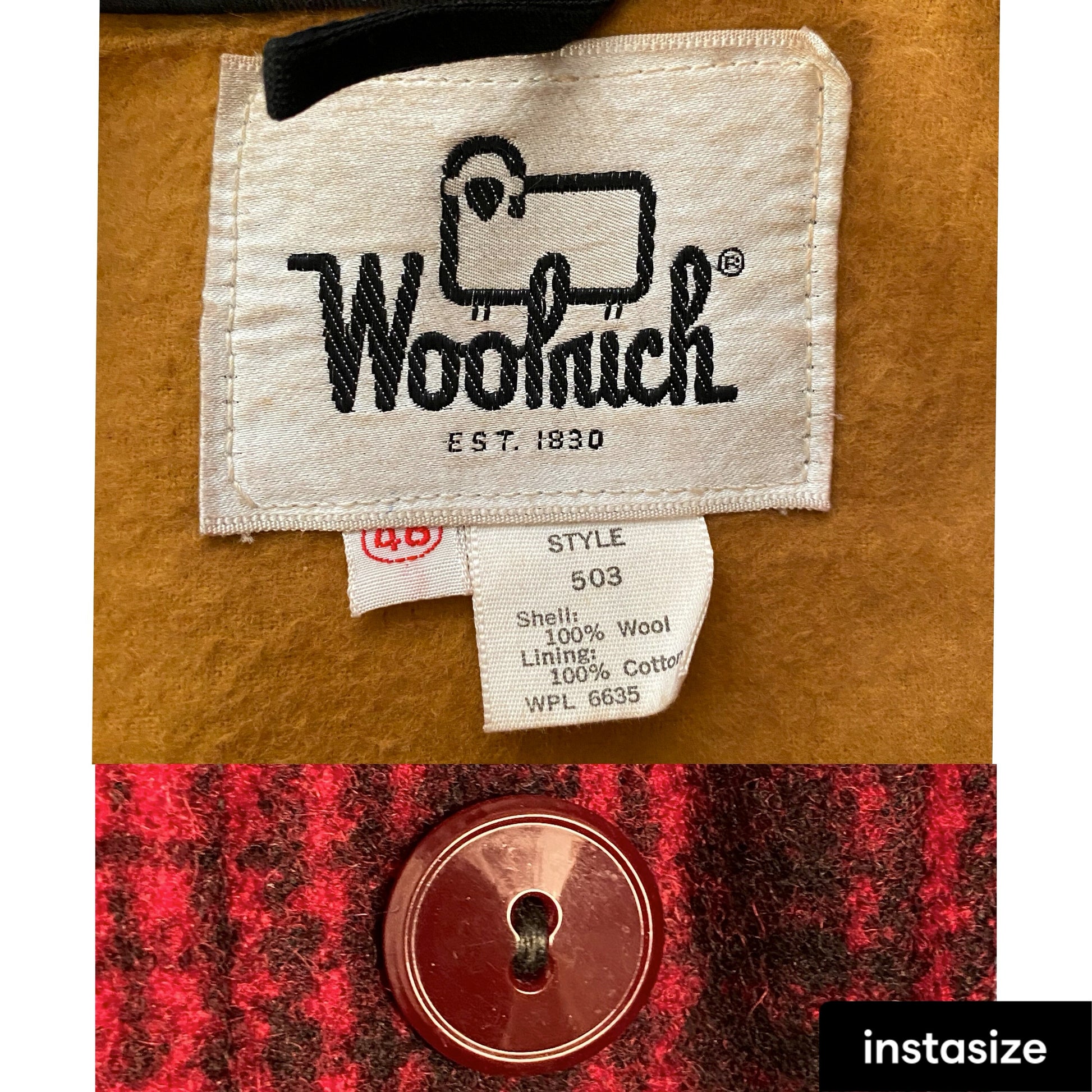 Vintage 60s Woolrich Plaid Wool Hunting Jacket - Size 46 (56 Euro) | Classic Style