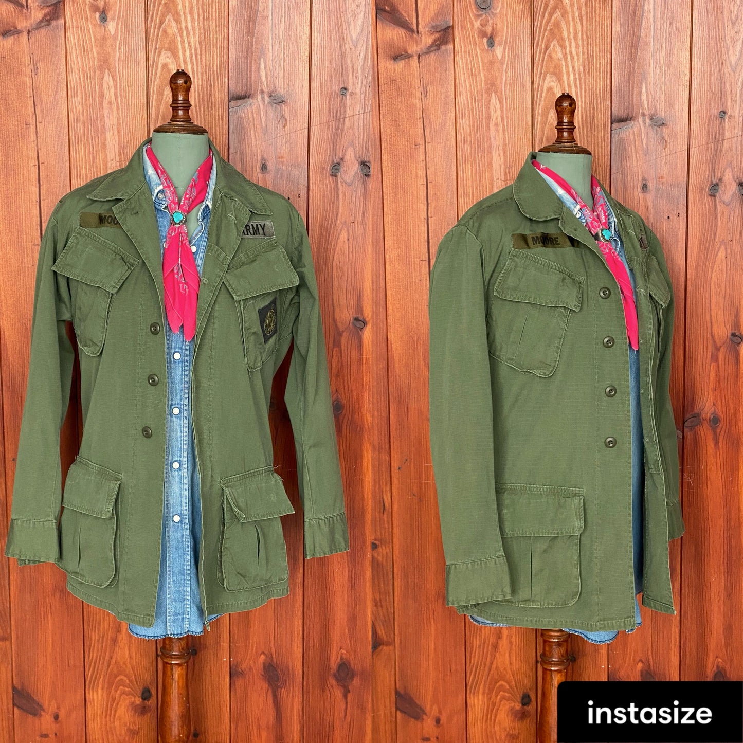 X Small. Authentic 1970 US Army Vintage tropical Vietnam  jungle jacket.
