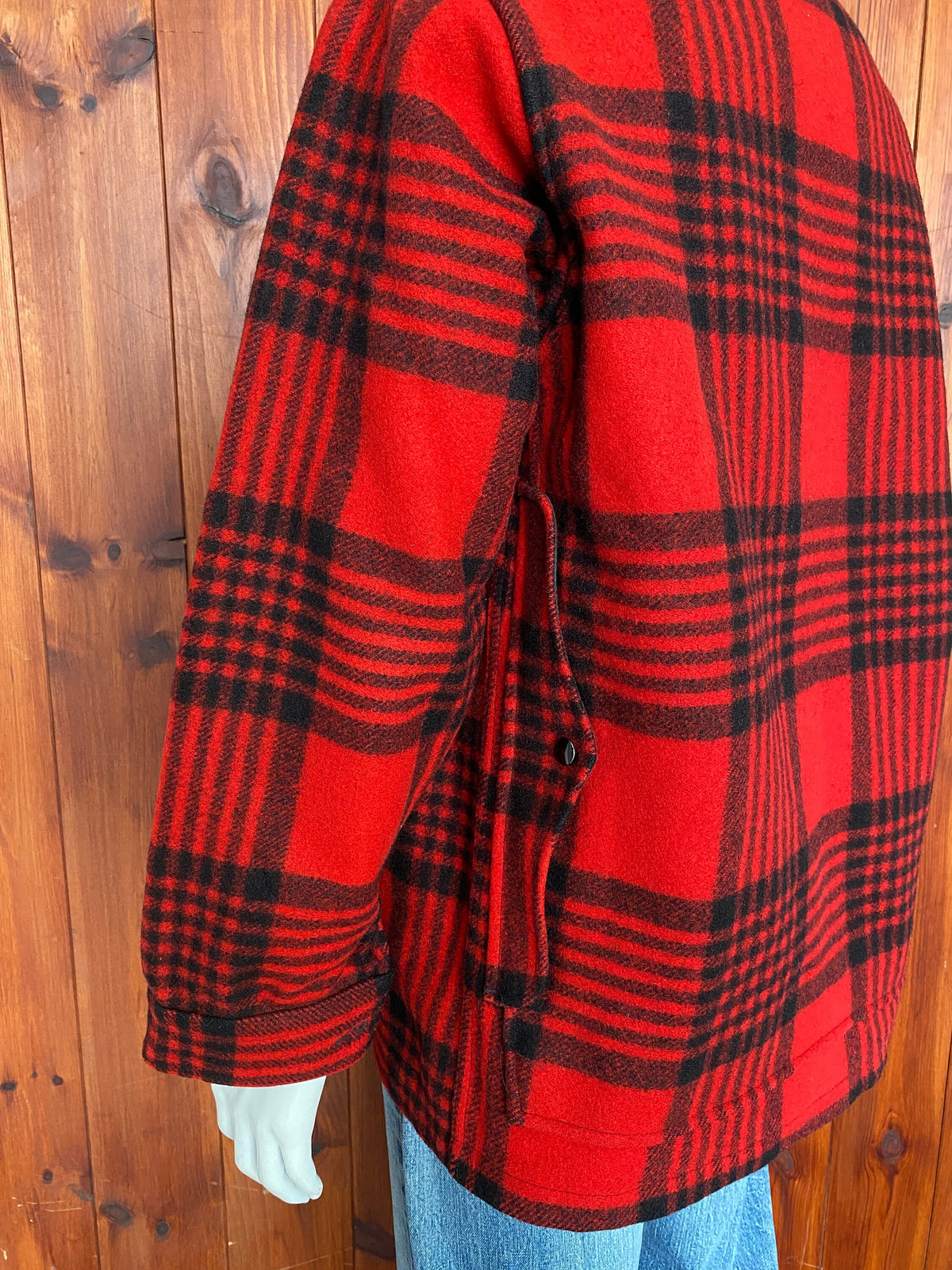 Vintage 60s Pendleton Buffalo Plaid Cruiser Jacket Coat Size L-AJ357 Studio