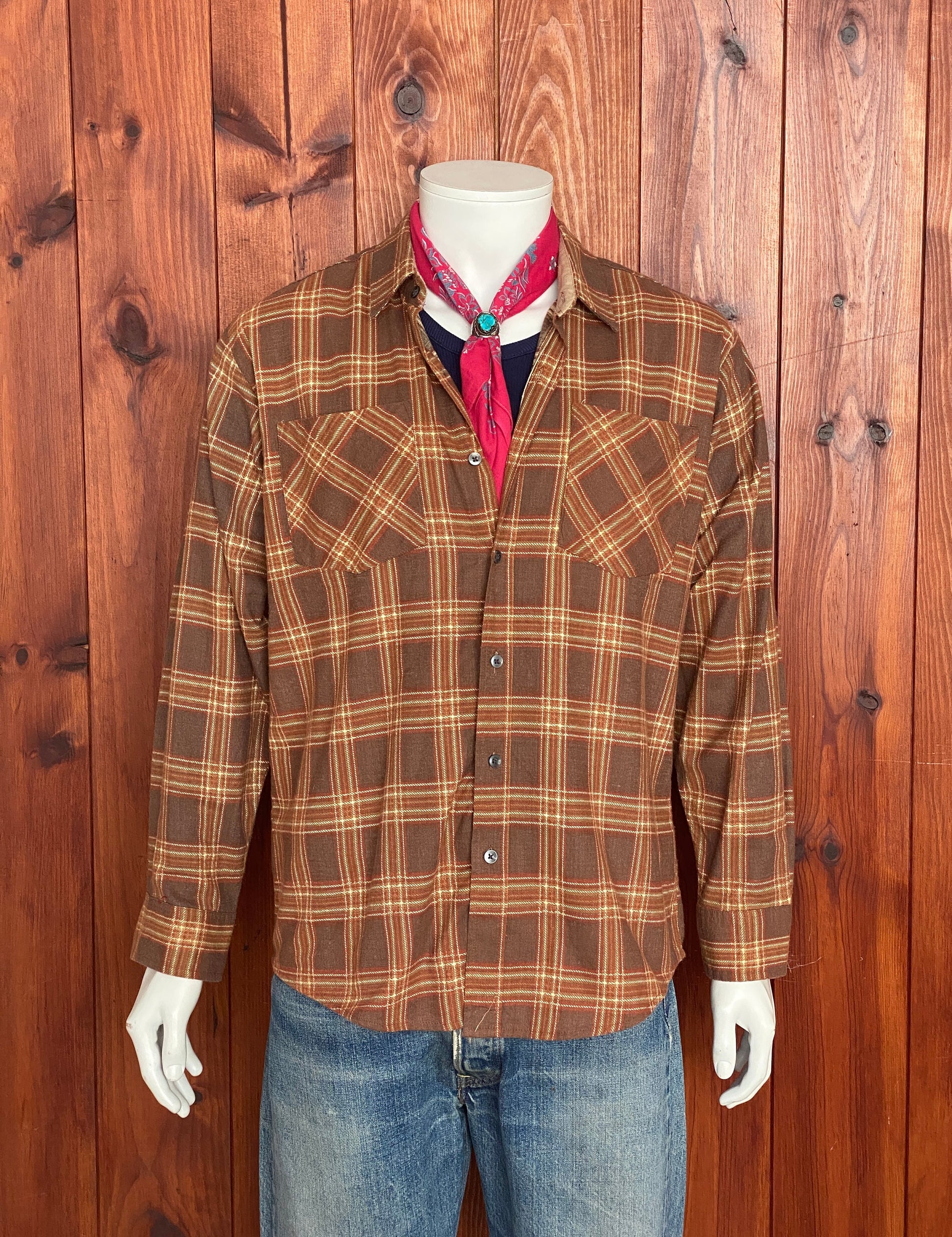 Vintage 80s Haband Flannel Shirt - Size M | USA Vintage BCN