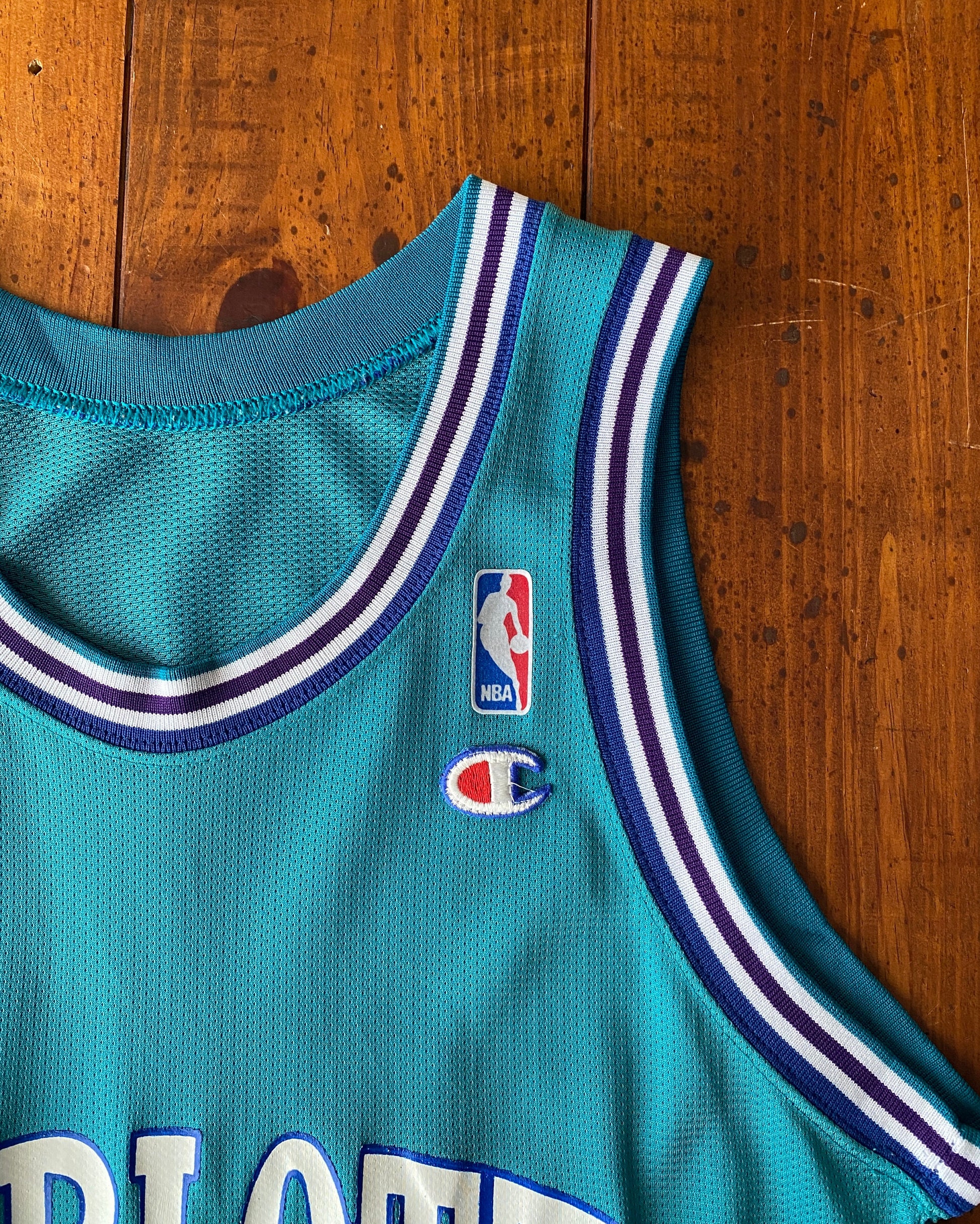 Vintage 90s NBA Champion Mourning #33 Jersey Charlotte Hornets - Size 36, Made in USA