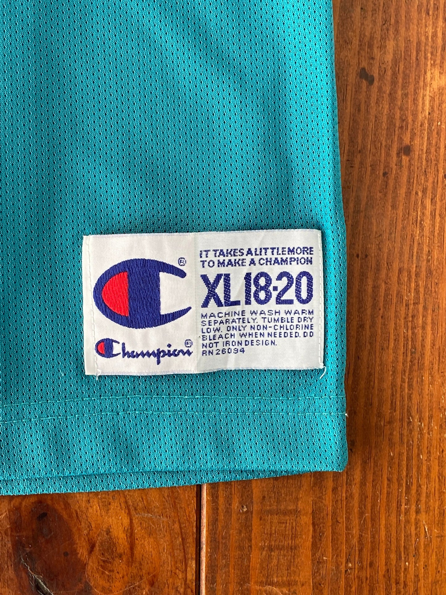 Youth 18-20. Vintage 90s NBA Champion Mason #14 Jersey Charlotte Hornets Made In USA