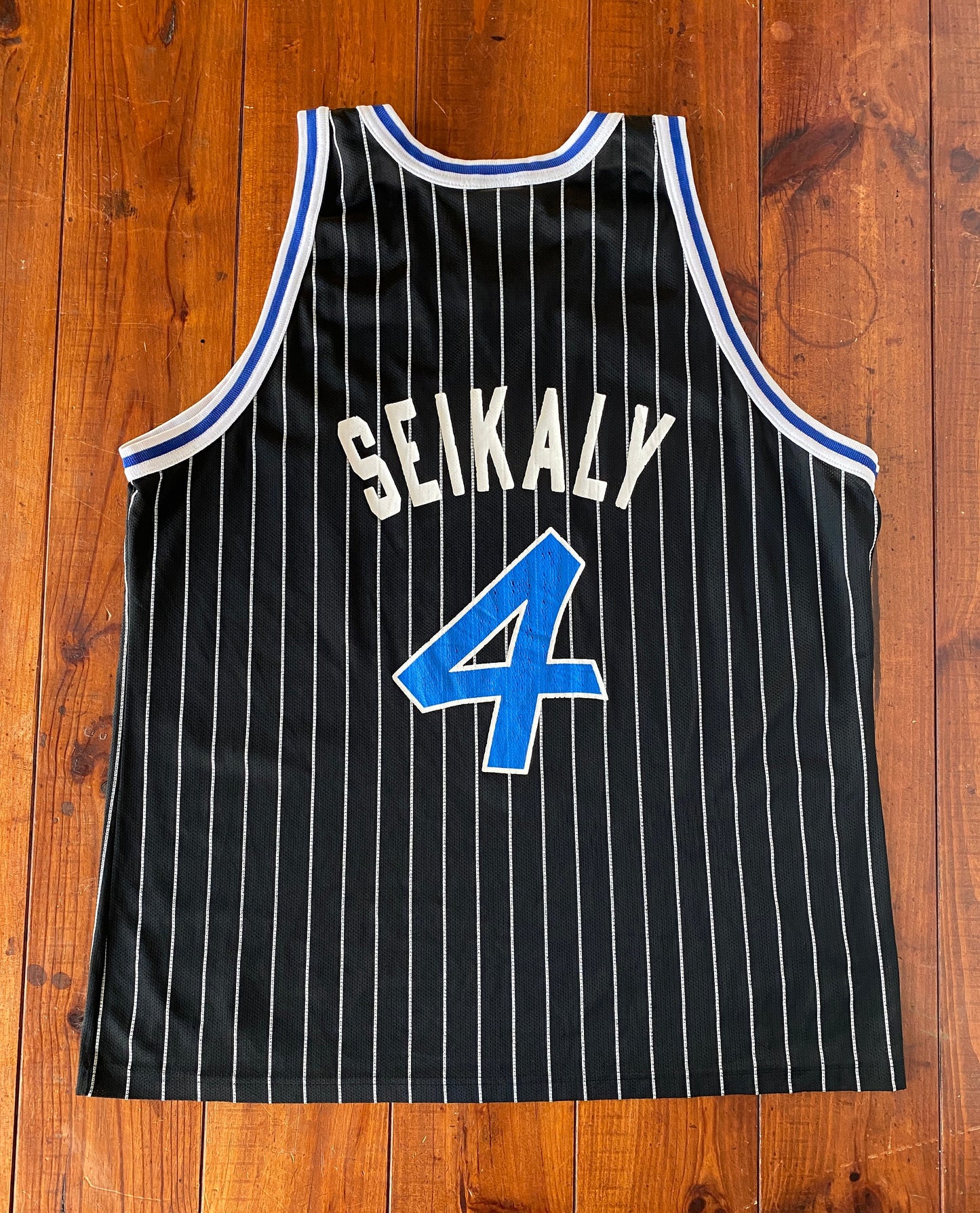 Rare Vintage Champion NBA Orlando Magic #4 Rony Seikaly Jersey - Size 48"