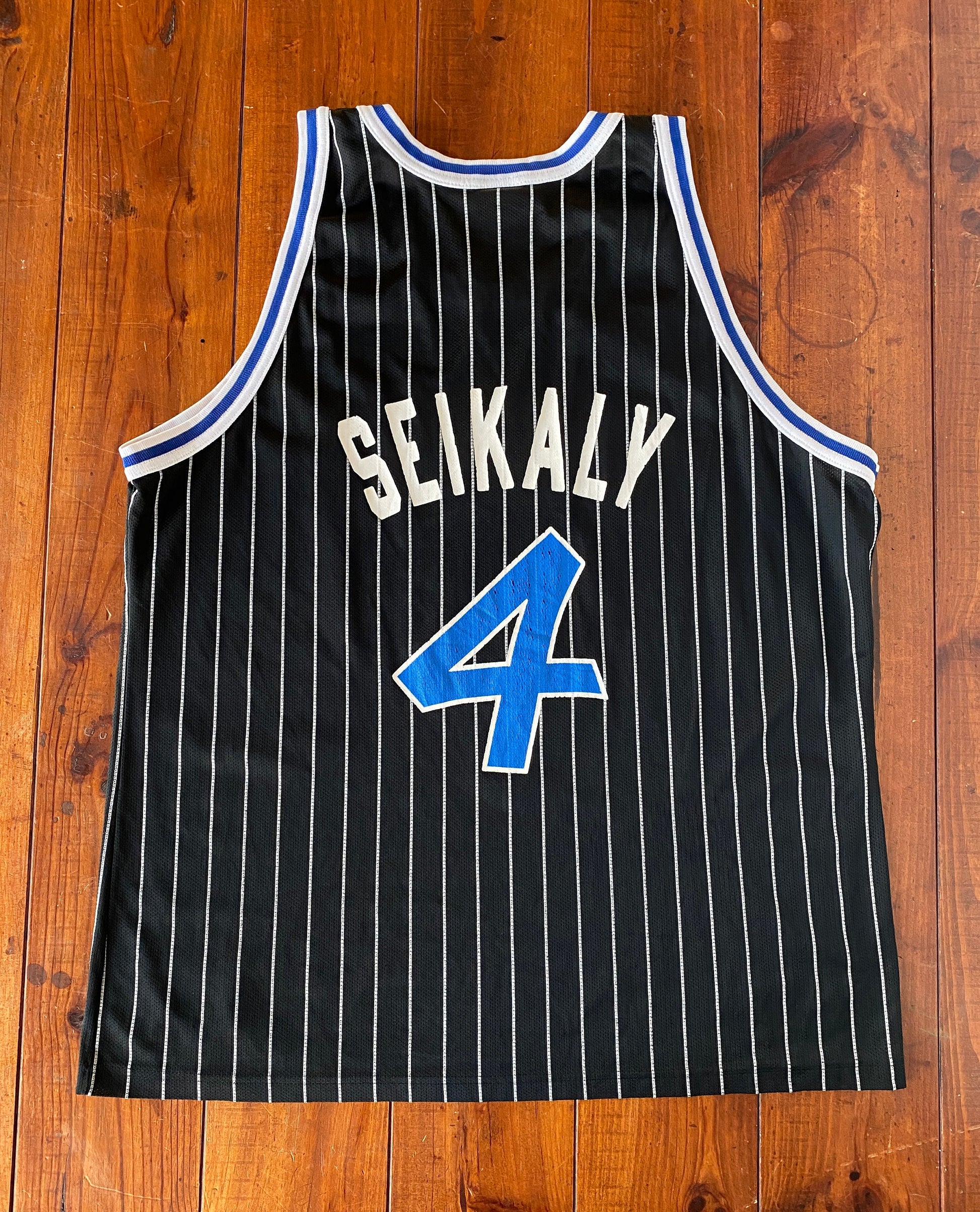 Rare Vintage Champion NBA Orlando Magic #4 Rony Seikaly Jersey - Size 48"