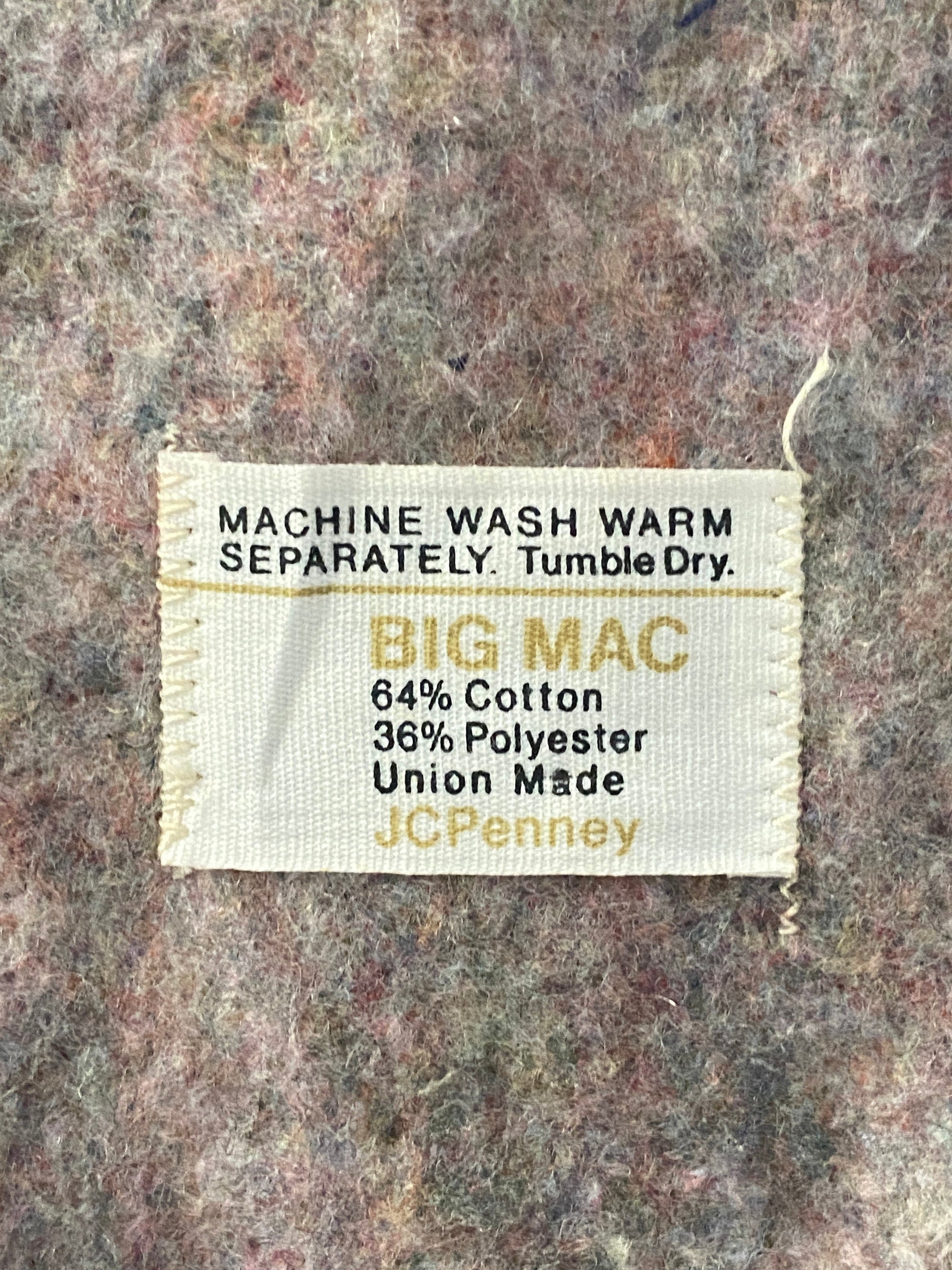 Vintage Big Mac lined denim chore/barn lined coat jacket, size medium - Classic style and durable comfort for your wardrobe.