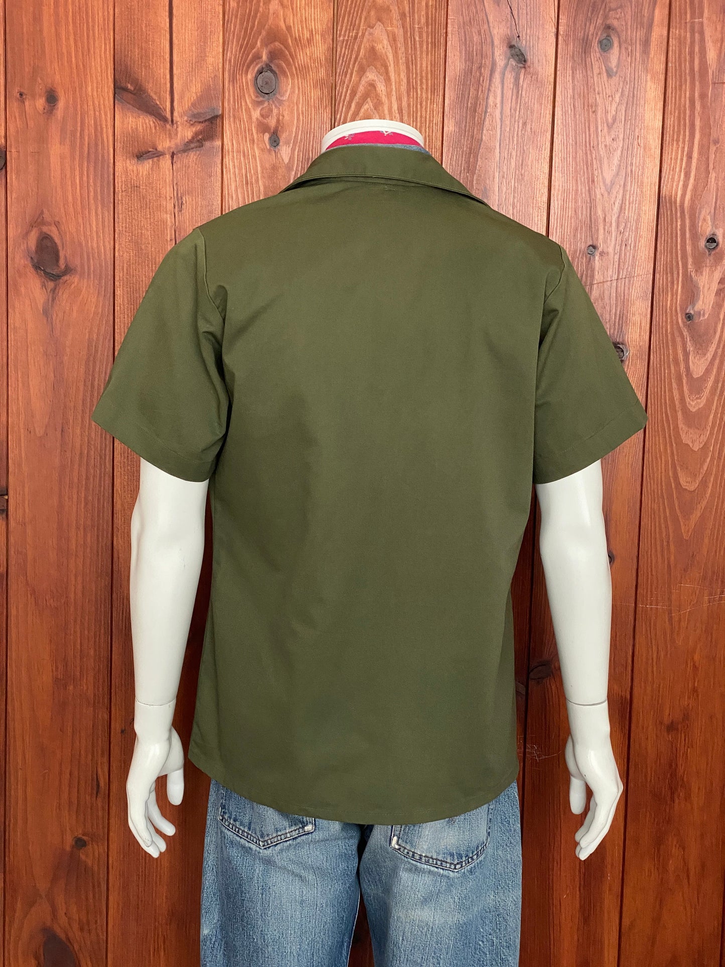 Size M. Original vintage military 80s utility shirt OG 507  Poly/cotton