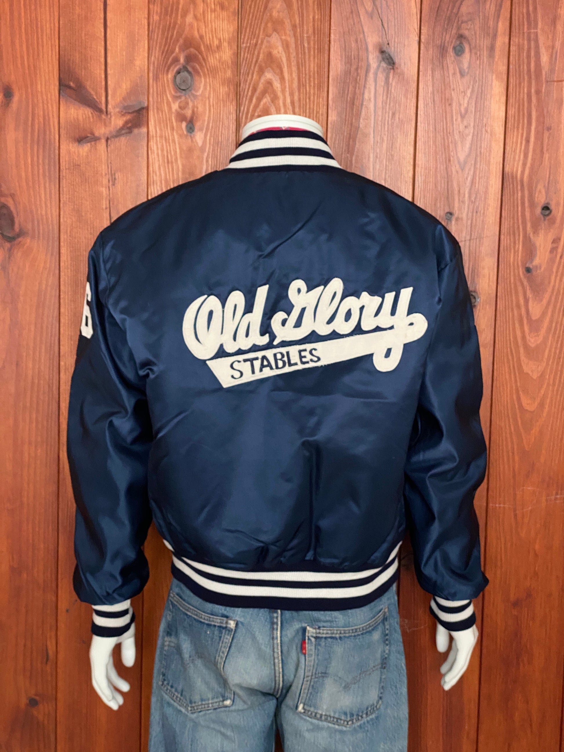 Vintage 1987 Baseball Satin Jacket - Size L | Made in USA Authenticity