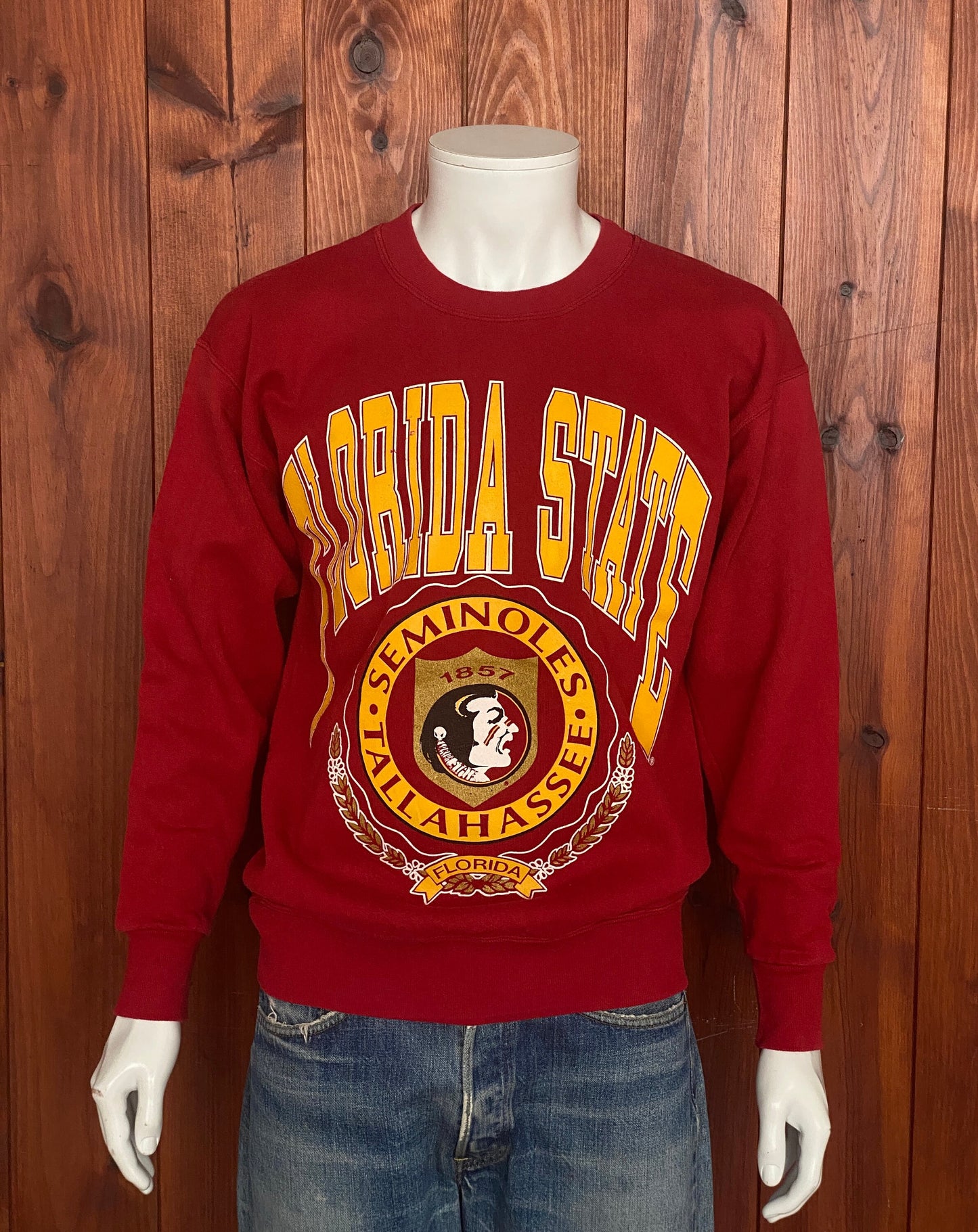 Size Med. Made In USA Florida State Seminoles 90s vintage sweatshirt made by Nutmeg