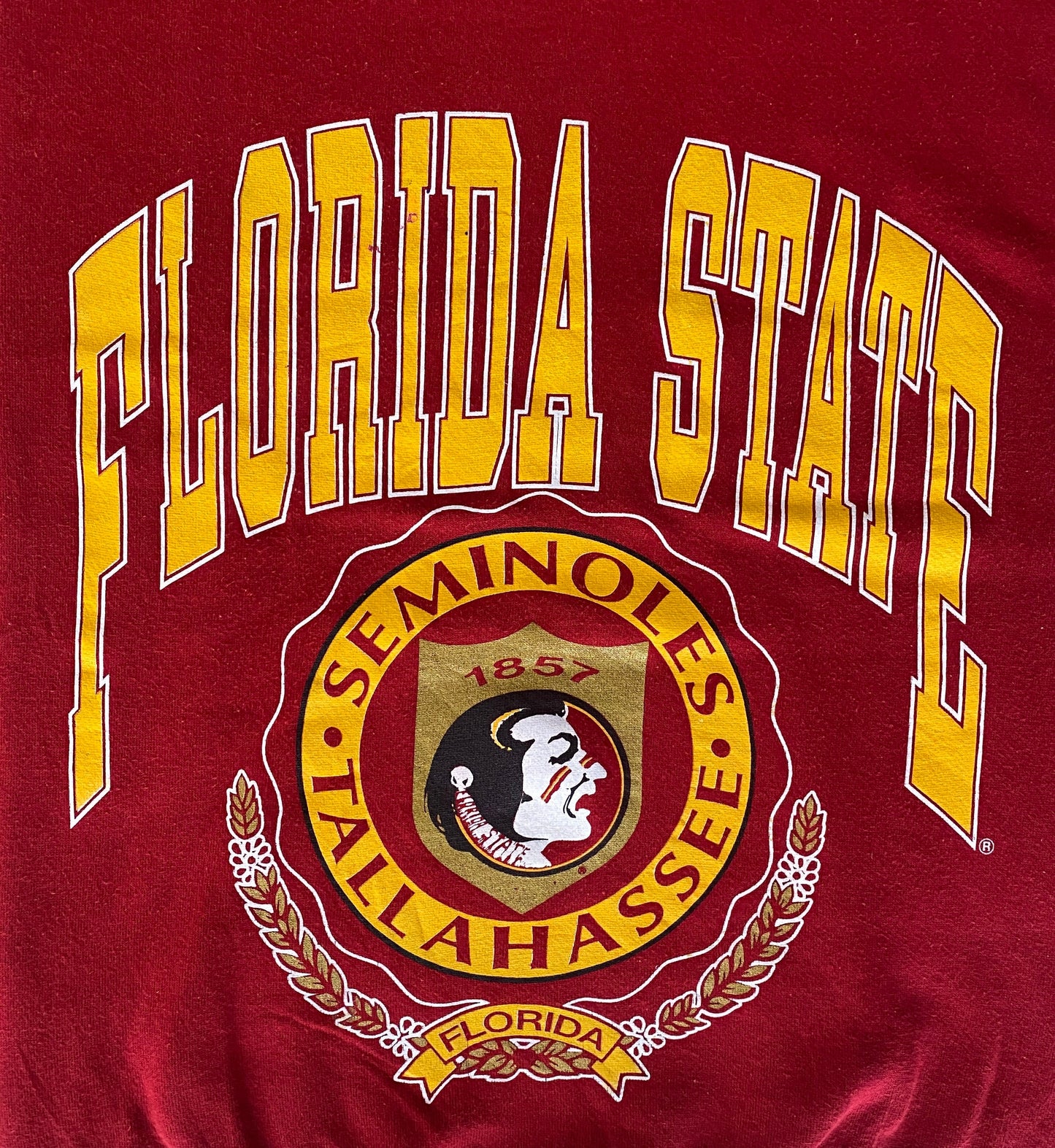 Size Med. Made In USA Florida State Seminoles 90s vintage sweatshirt made by Nutmeg
