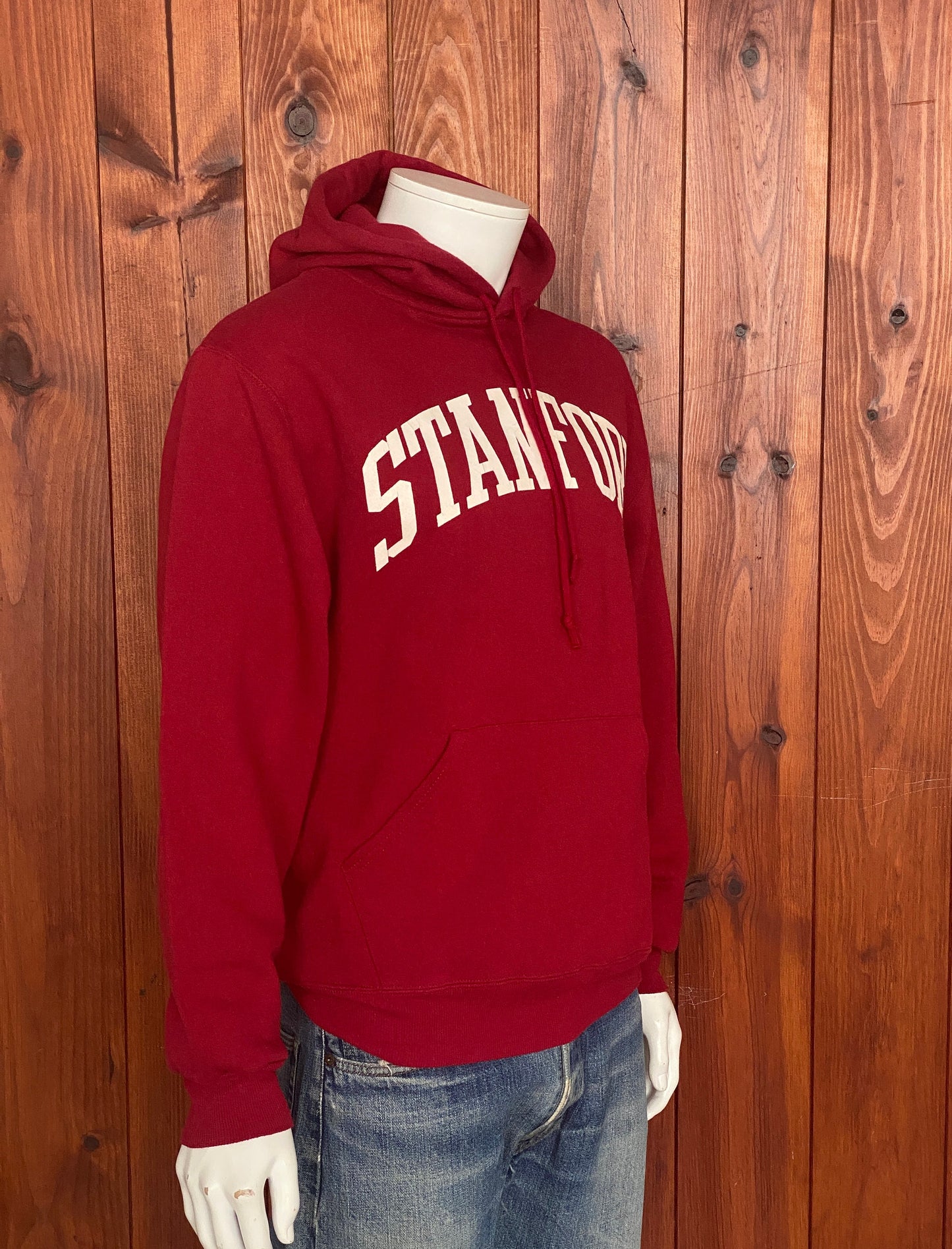 Size Med. Made In USA Stanford vintage hooded sweatshirt Made by Russel Athletic
