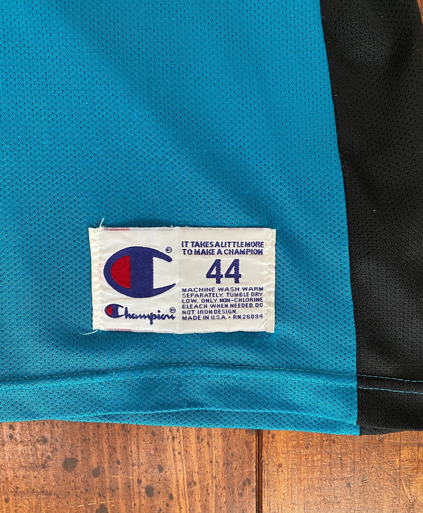 Size 44. Piston #33 Hill 90s NBA jersey Made in USA by Champion