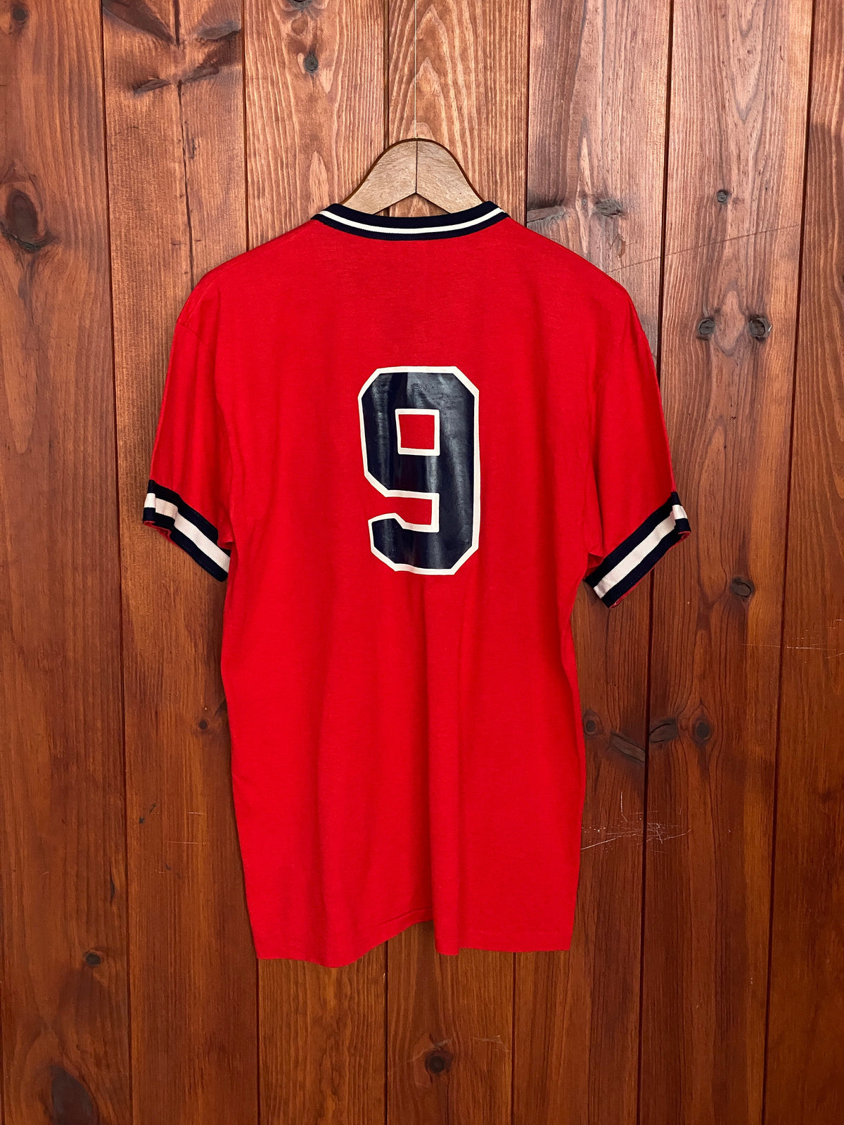 Size L Baskin Robbins Baseball 80s Vintage Poly-Cotton T-Shirt - Made in USA by Russell Athletic-AJ357 Studio