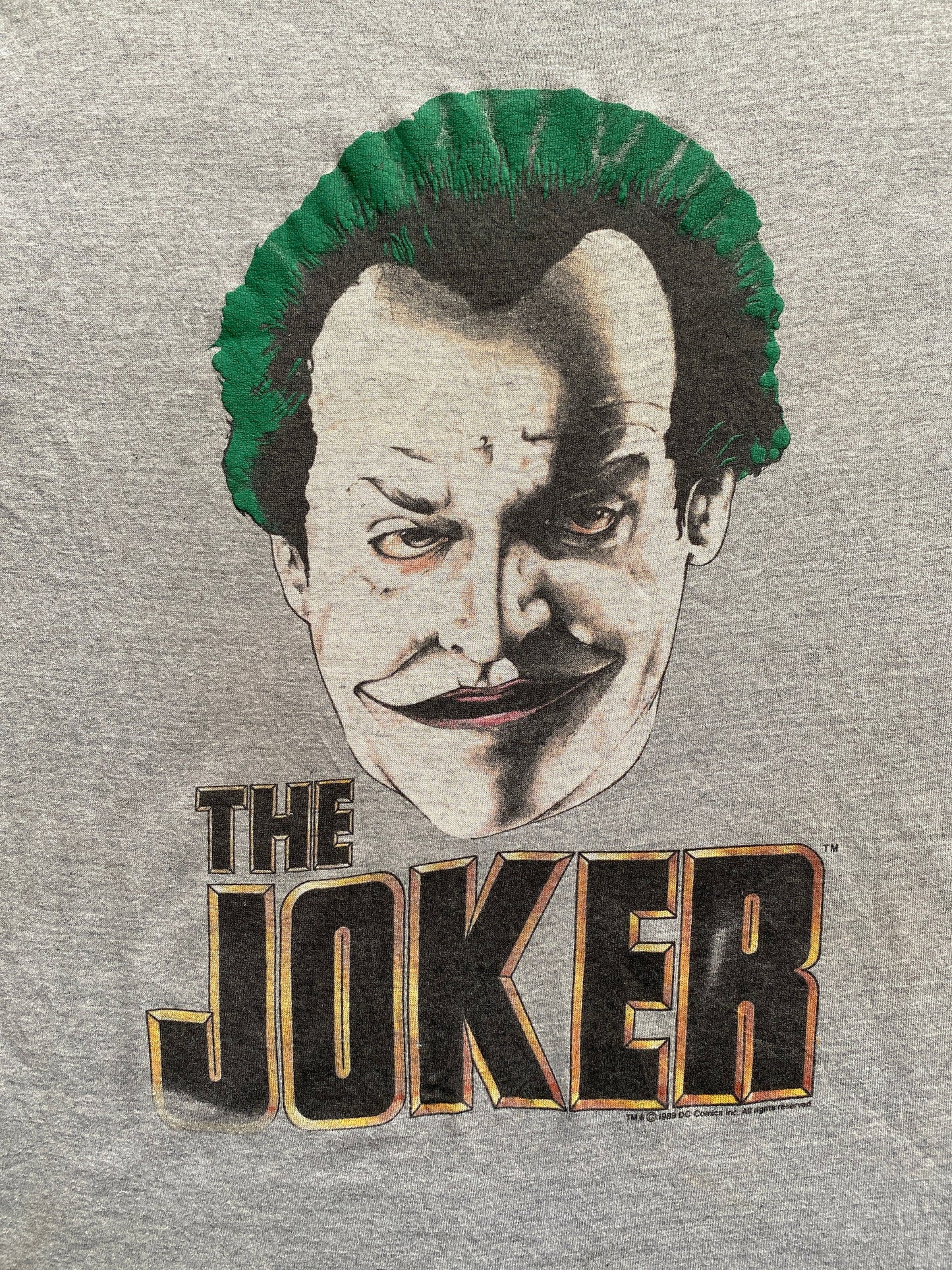 Size XL. Made In USA 1989 Comics Inc Jocker t shirt