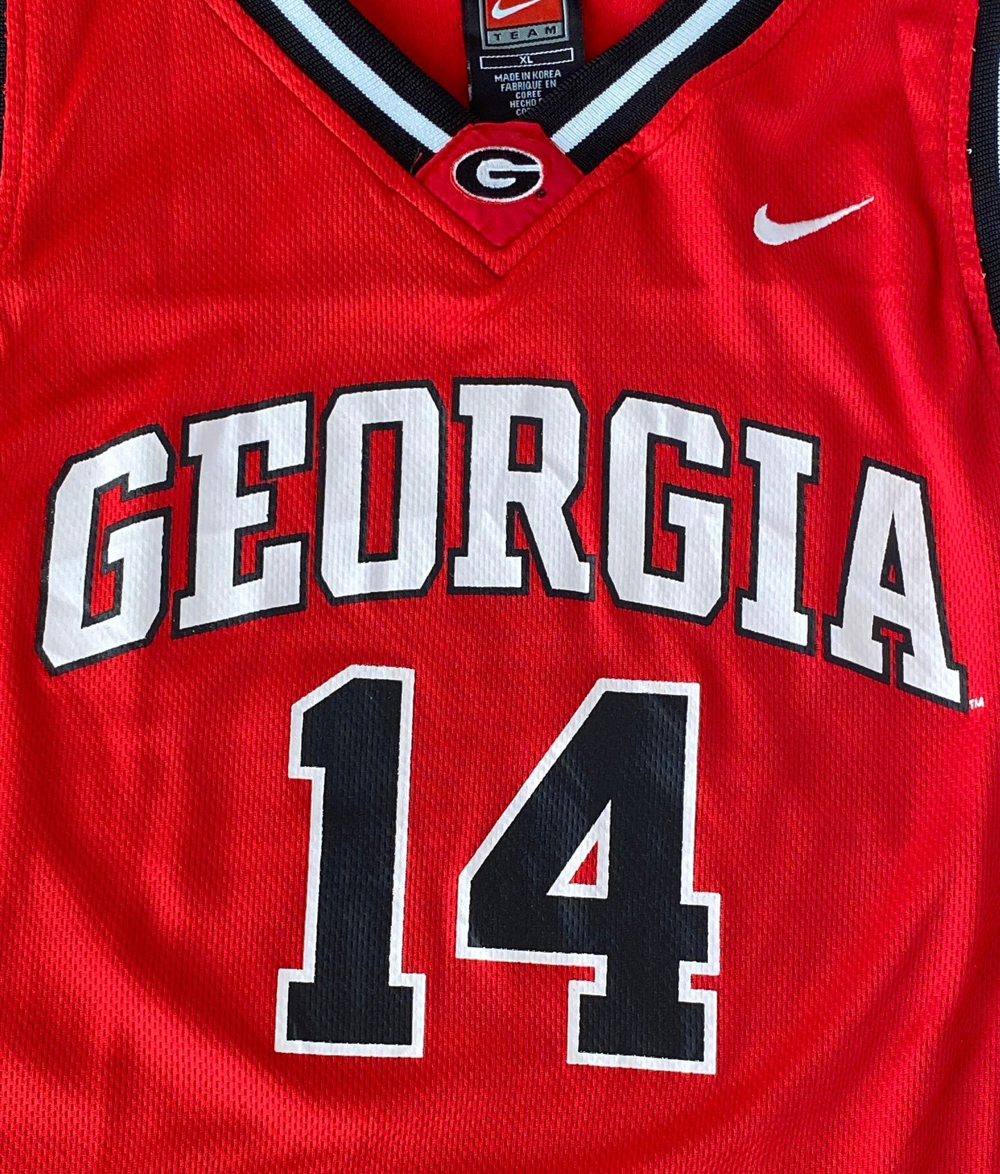 Youth XL. Vintage Nike NBA Georgia jersey #14