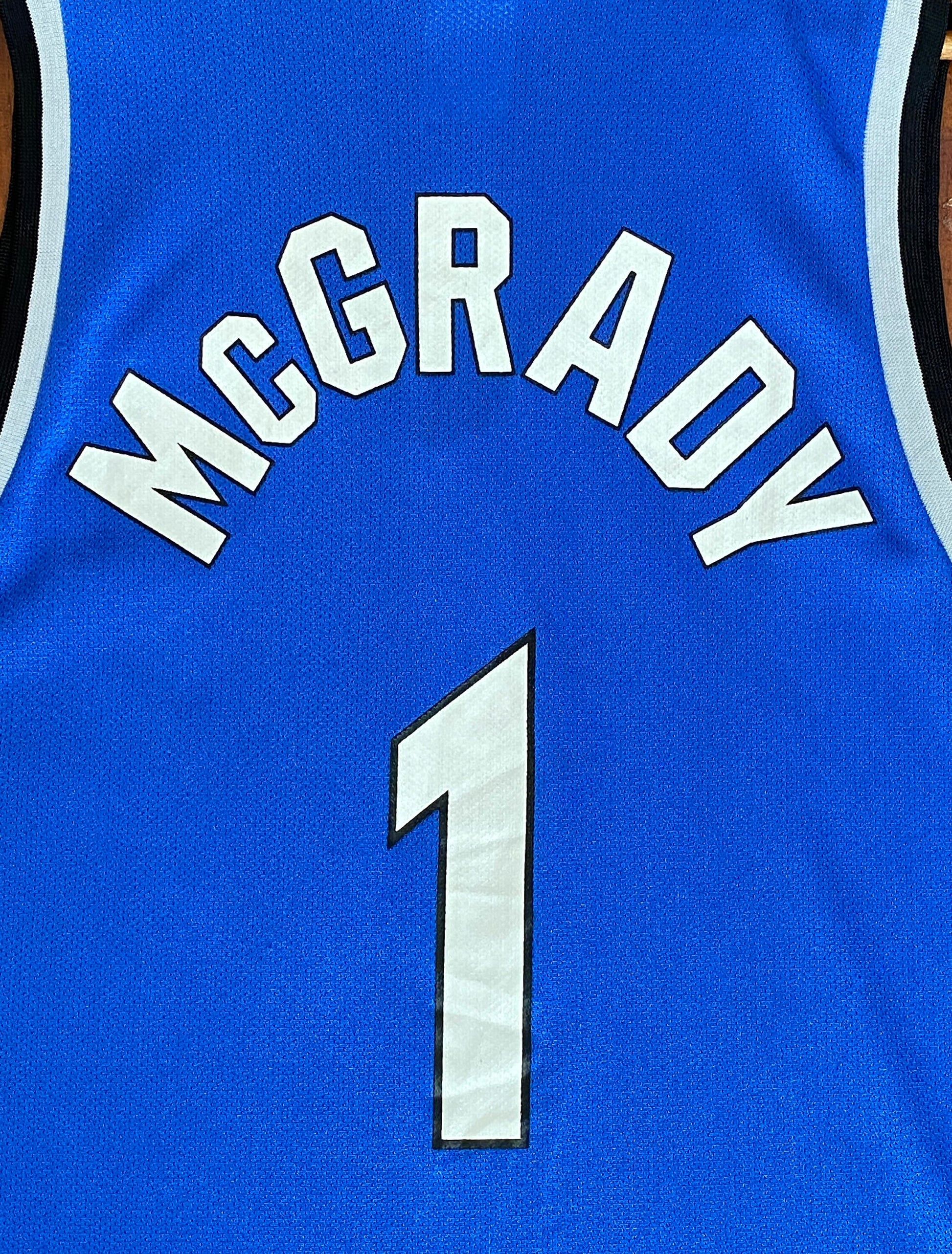 90s Vintage Magic #1 Tracy McGrady NBA Jersey - Size 52 | Champion Made