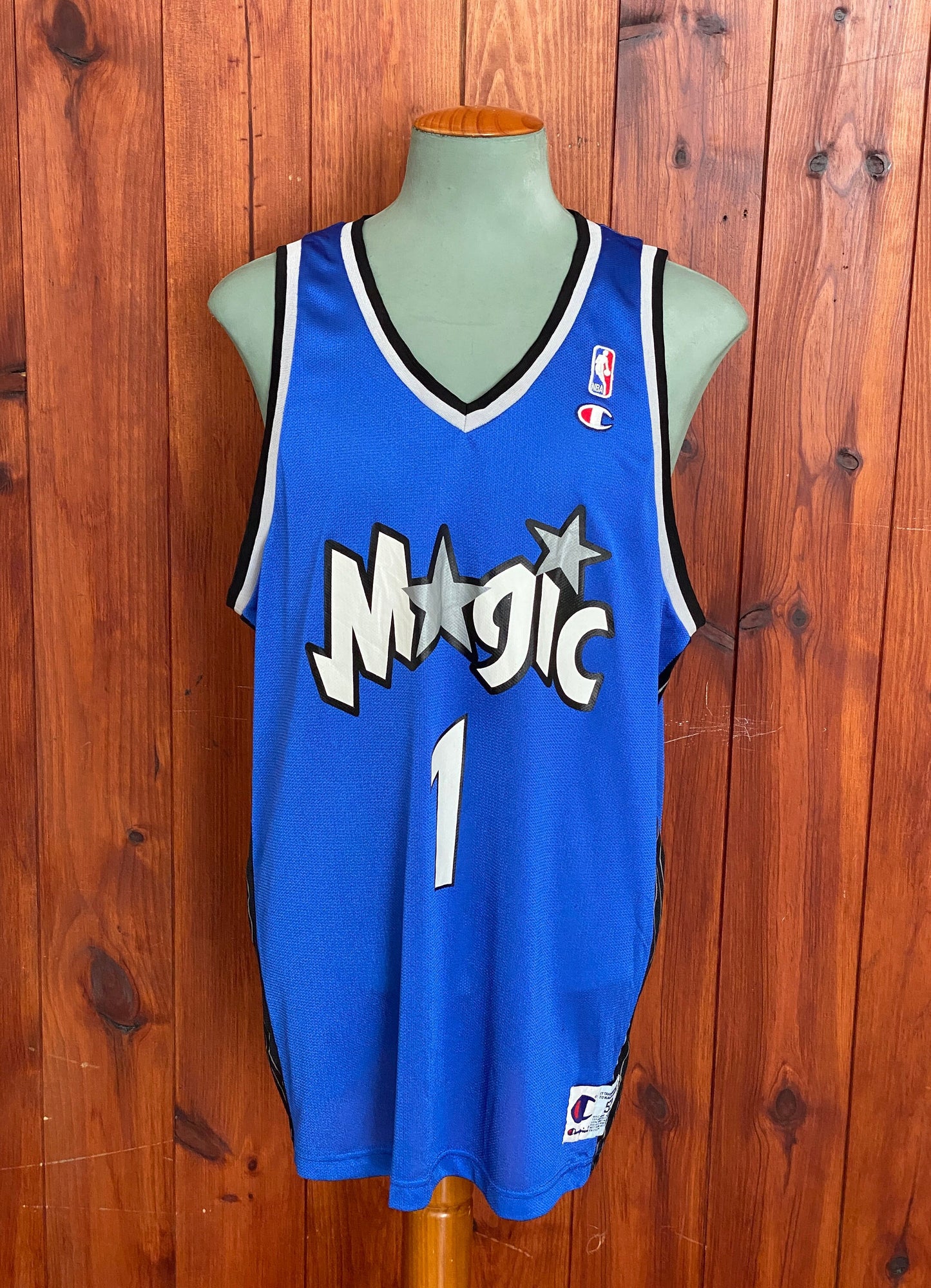90s Vintage Magic #1 Tracy McGrady NBA Jersey - Size 52 | Champion Made
