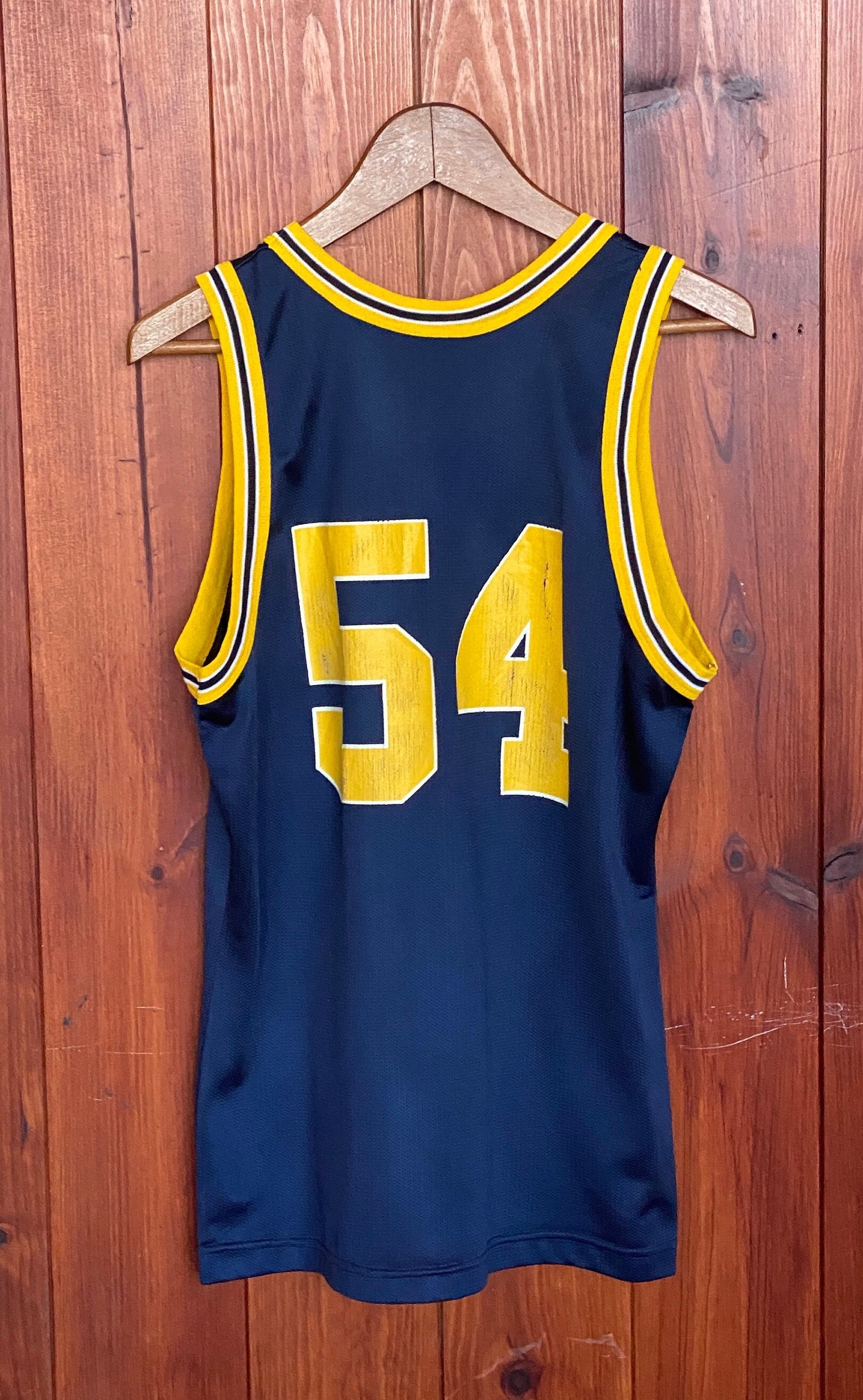 Authentic 90s Vintage NBA Jersey - #54 Michigan Wolverines - Size 40, Made in USA by Champion