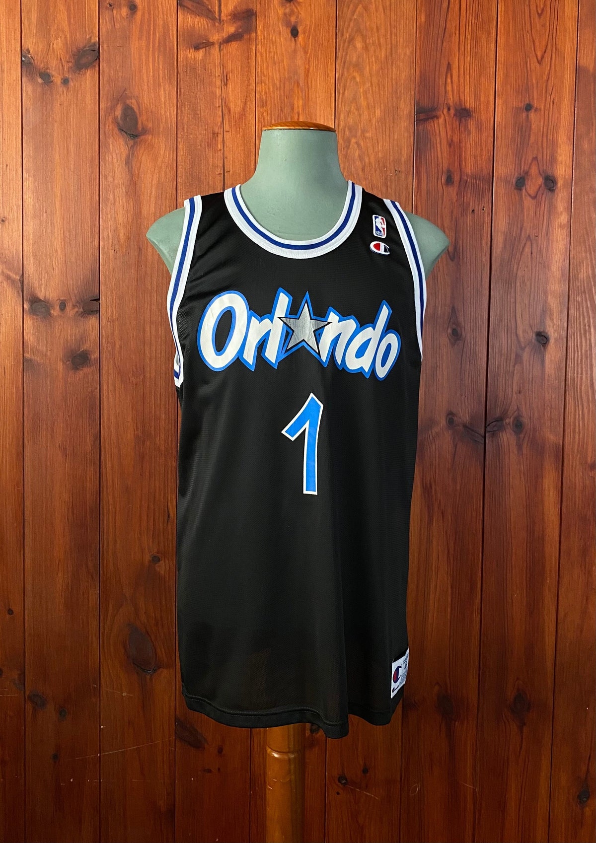 Size 48 VTG 90s Orlando Champion NBA jersey, Player Hardaway #01-AJ357 Studio