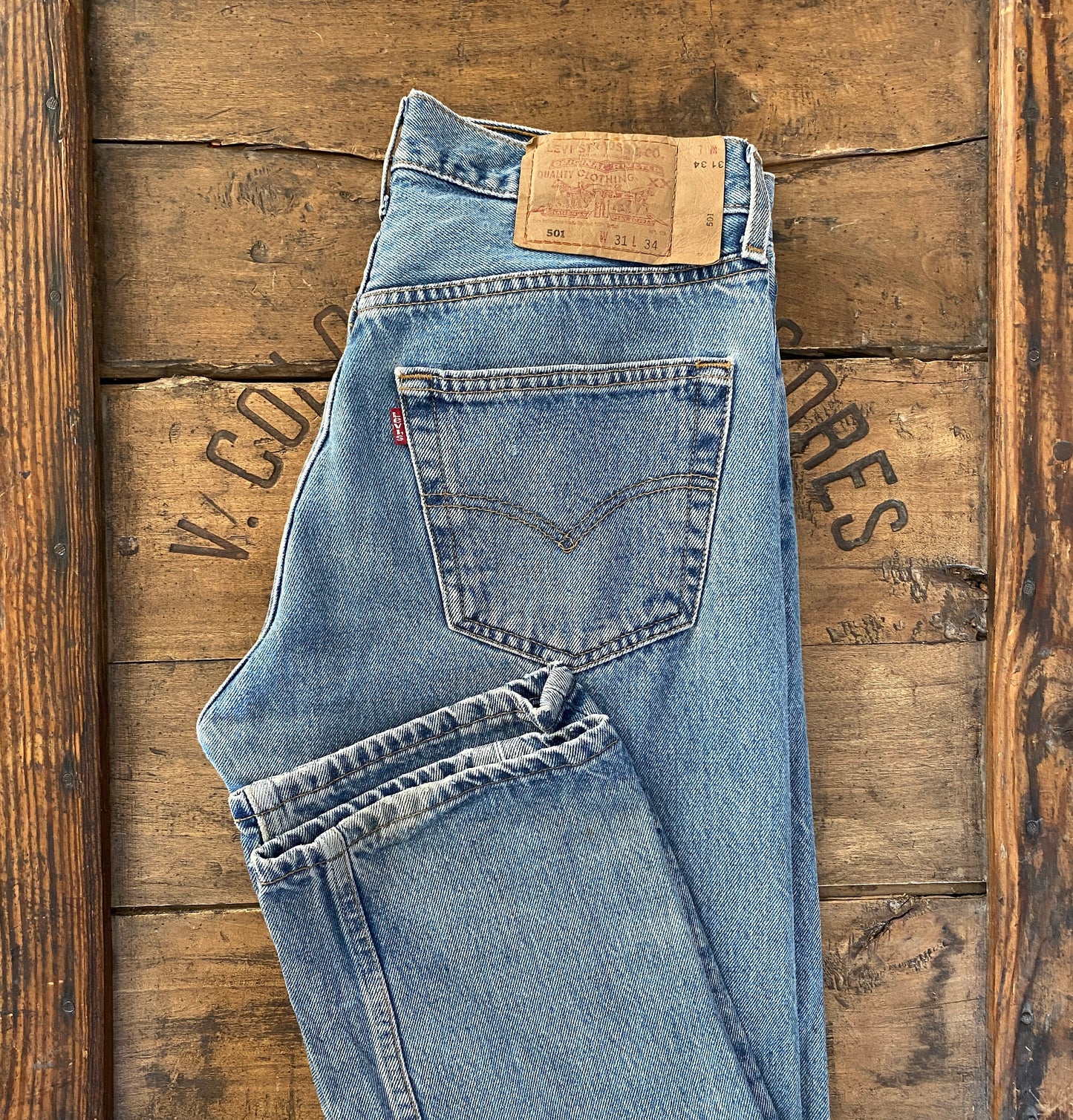 Levi's 501 Vintage Jeans Made In Mexico - Size 32x34 Blue