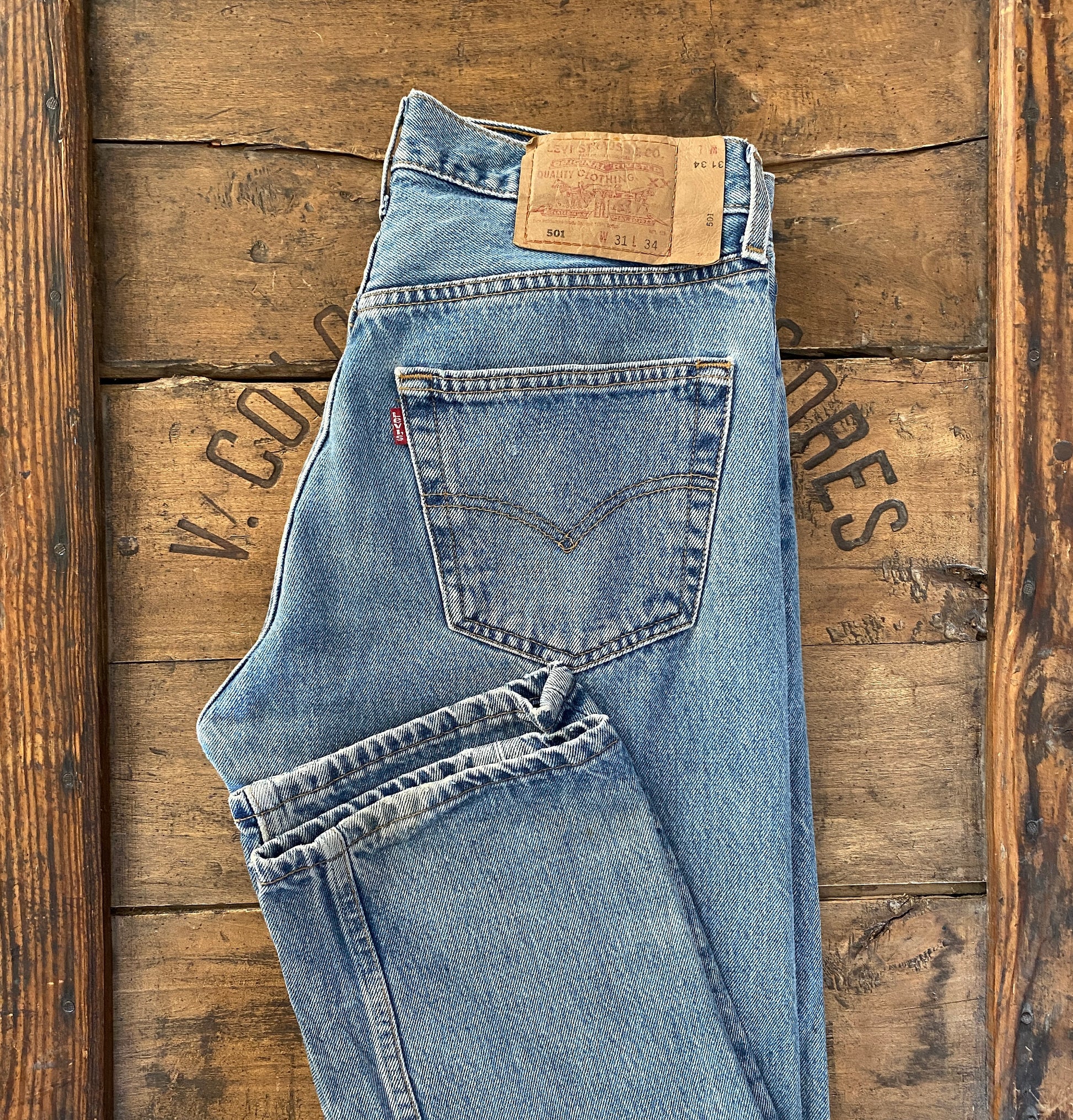 Levi's 501 Vintage Jeans Made In Mexico - Size 32x34 Blue