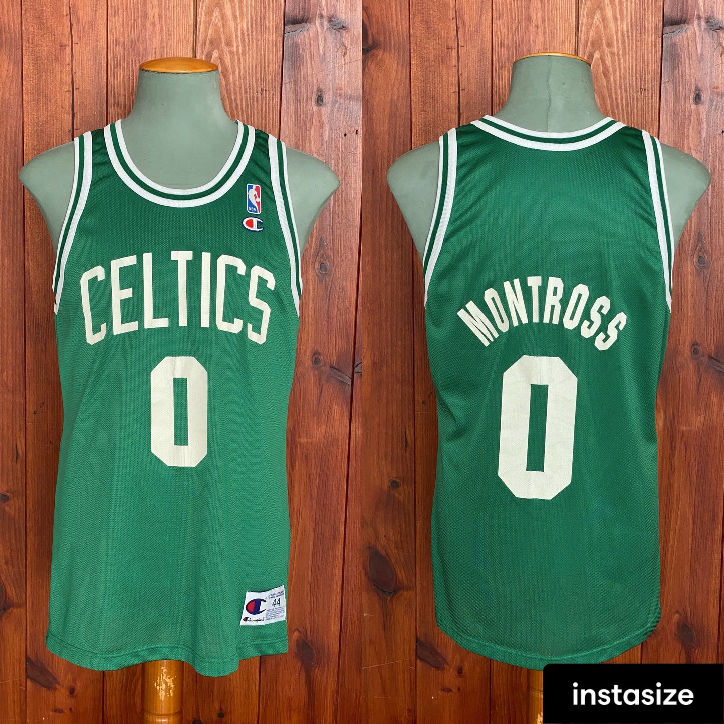 Authentic Size 44 Eric Montross #0 Celtics Vintage 90s Jersey | Made in USA by Champion
