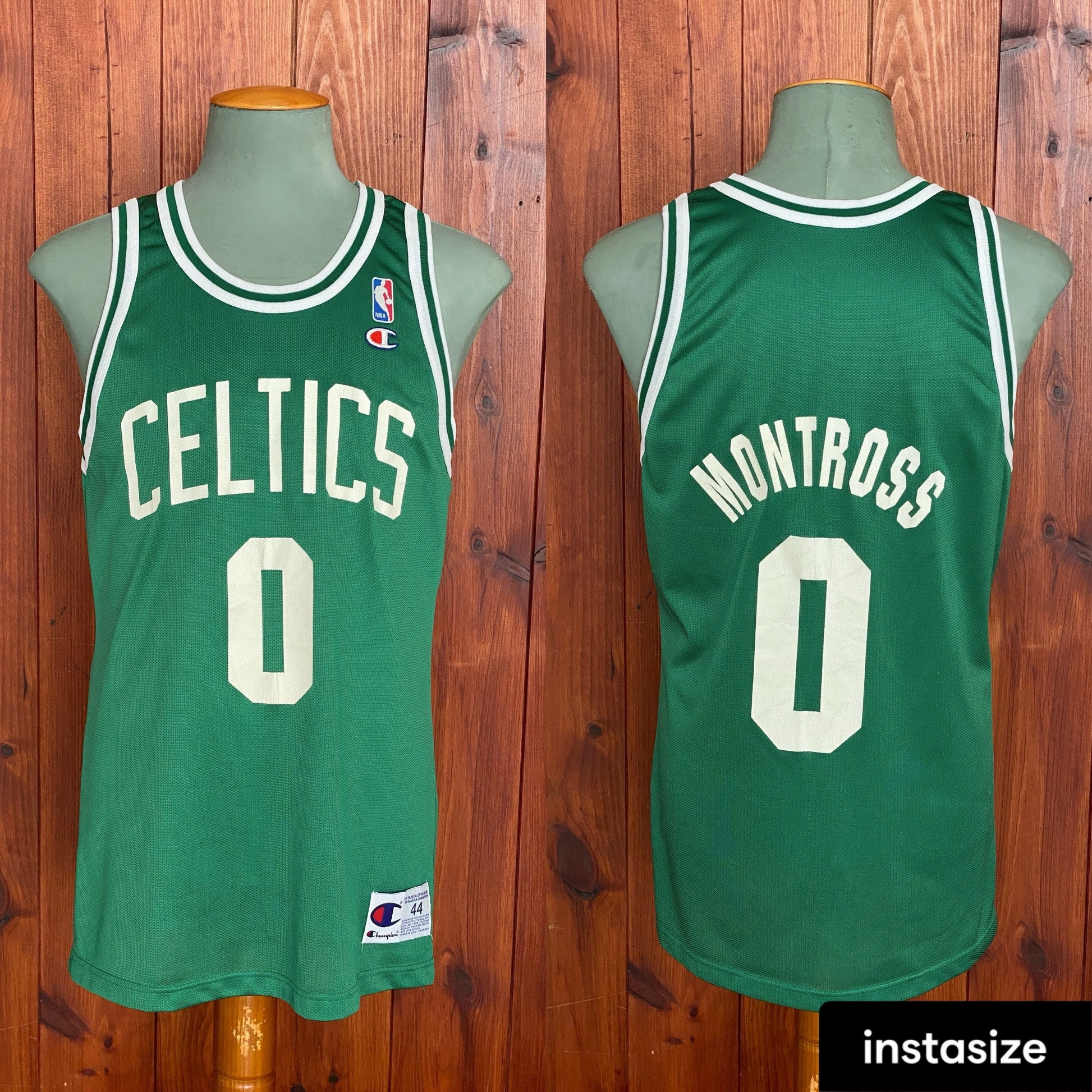 Authentic Size 44 Eric Montross #0 Celtics Vintage 90s Jersey | Made in USA by Champion