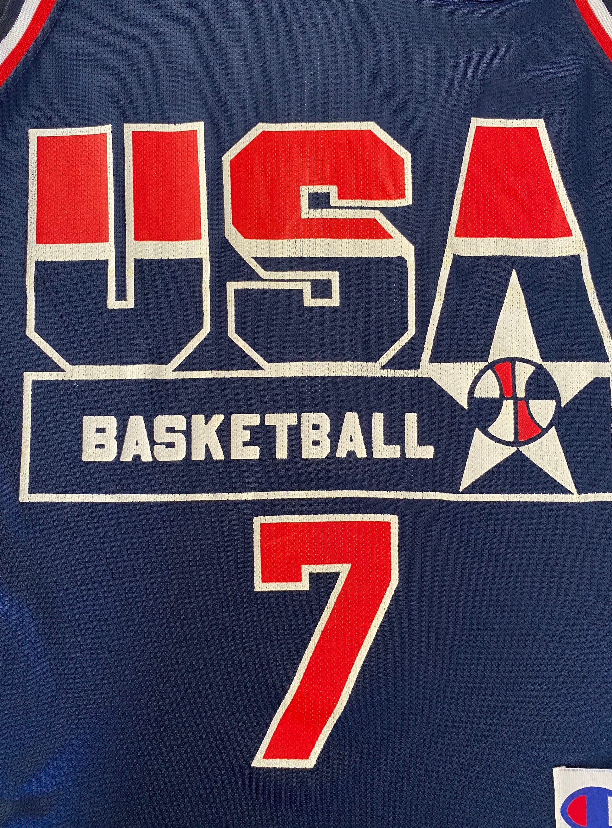 Vintage 90s Champion USA Dream Team Shawn Kemp Jersey | Classic NBA Style