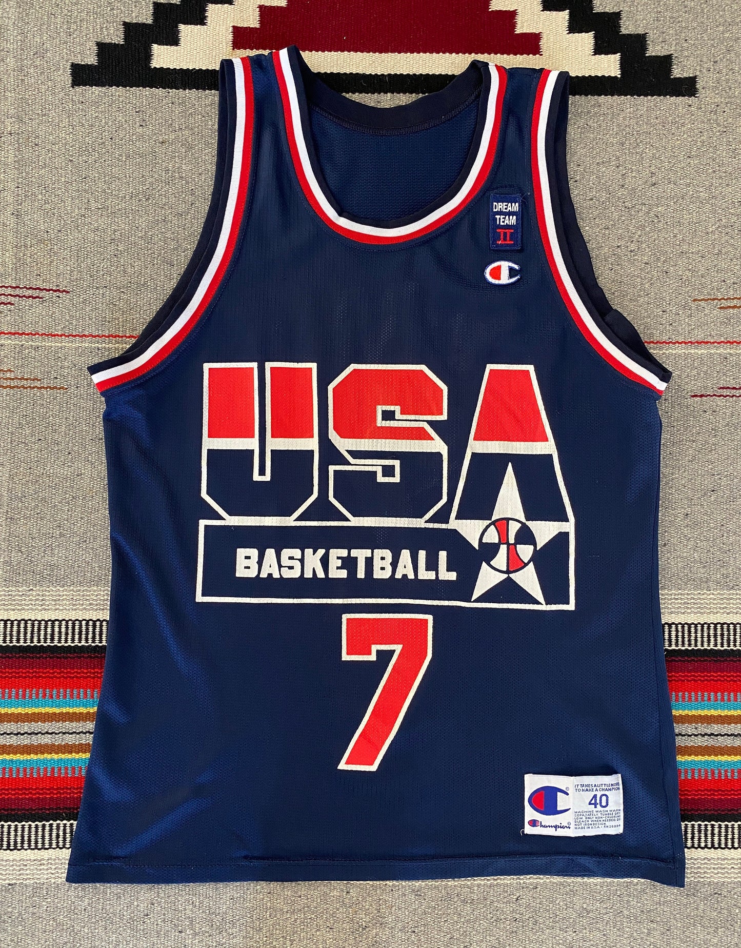 Vintage 90s Champion USA Dream Team Shawn Kemp Jersey | Classic NBA Style
