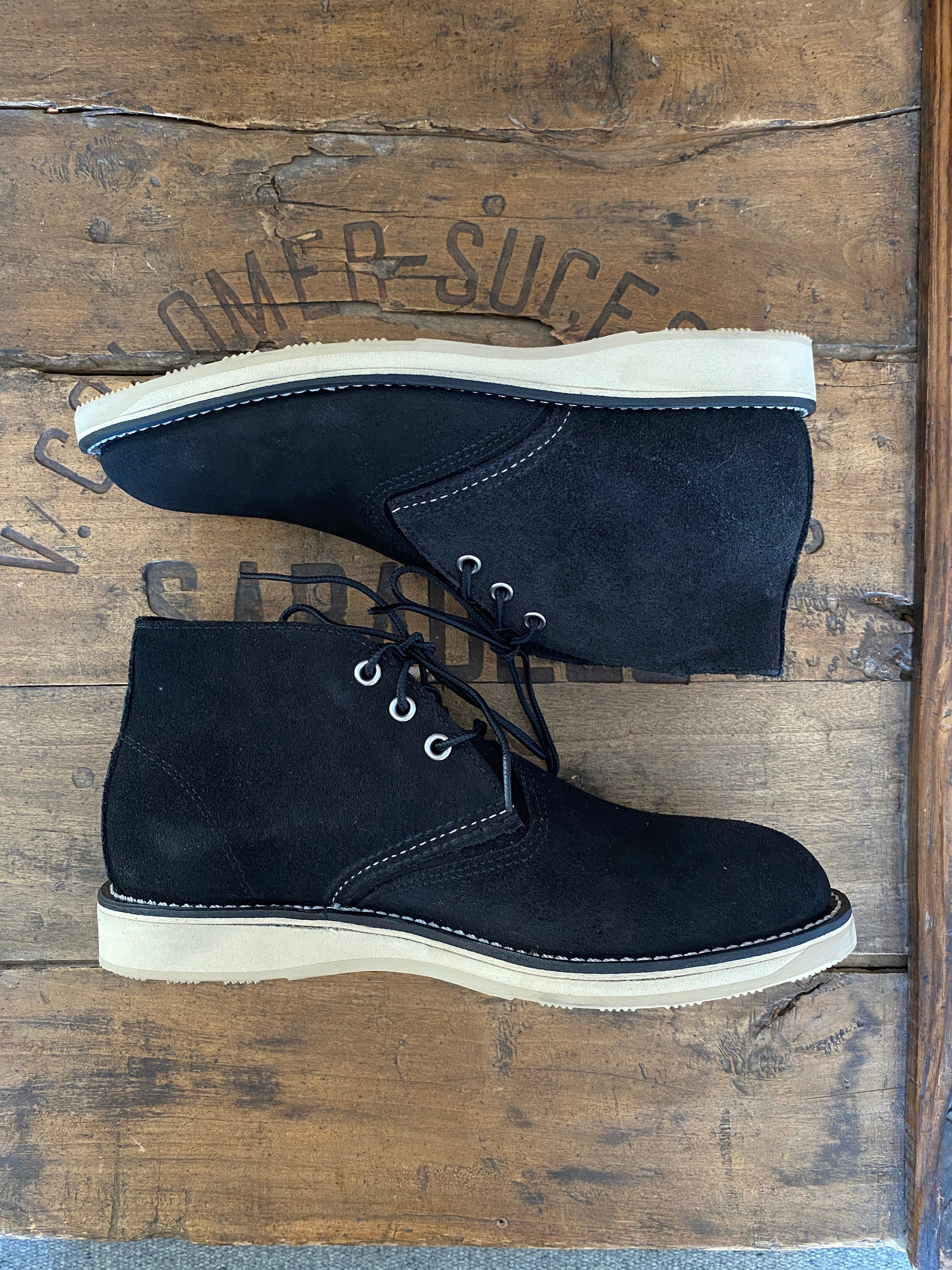 Red Wing 3147 Boots, size 8.5D (41.5 EU) - front view. Made in USA. Factory seconds.