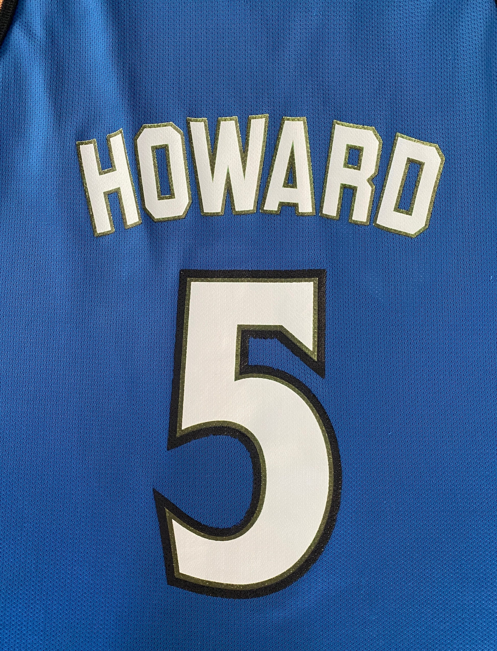 Authentic Size 44 Juwan Howard #5 Washington Wizards 90s Champion NBA Jersey