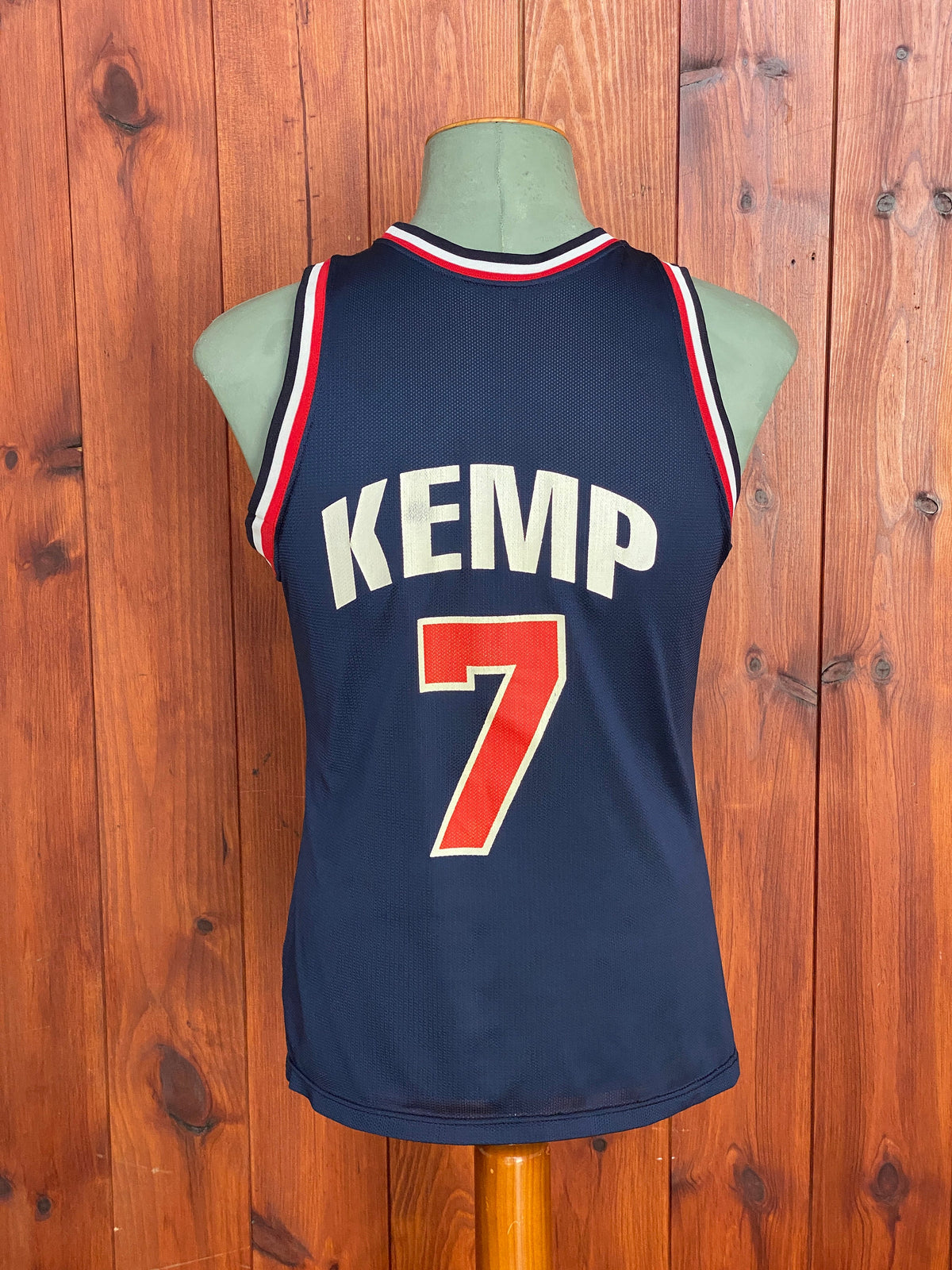 Size 40. # 7 Kemp Vintage 90s Champion jersey USA Dream Team Made in USA-AJ357 Studio
