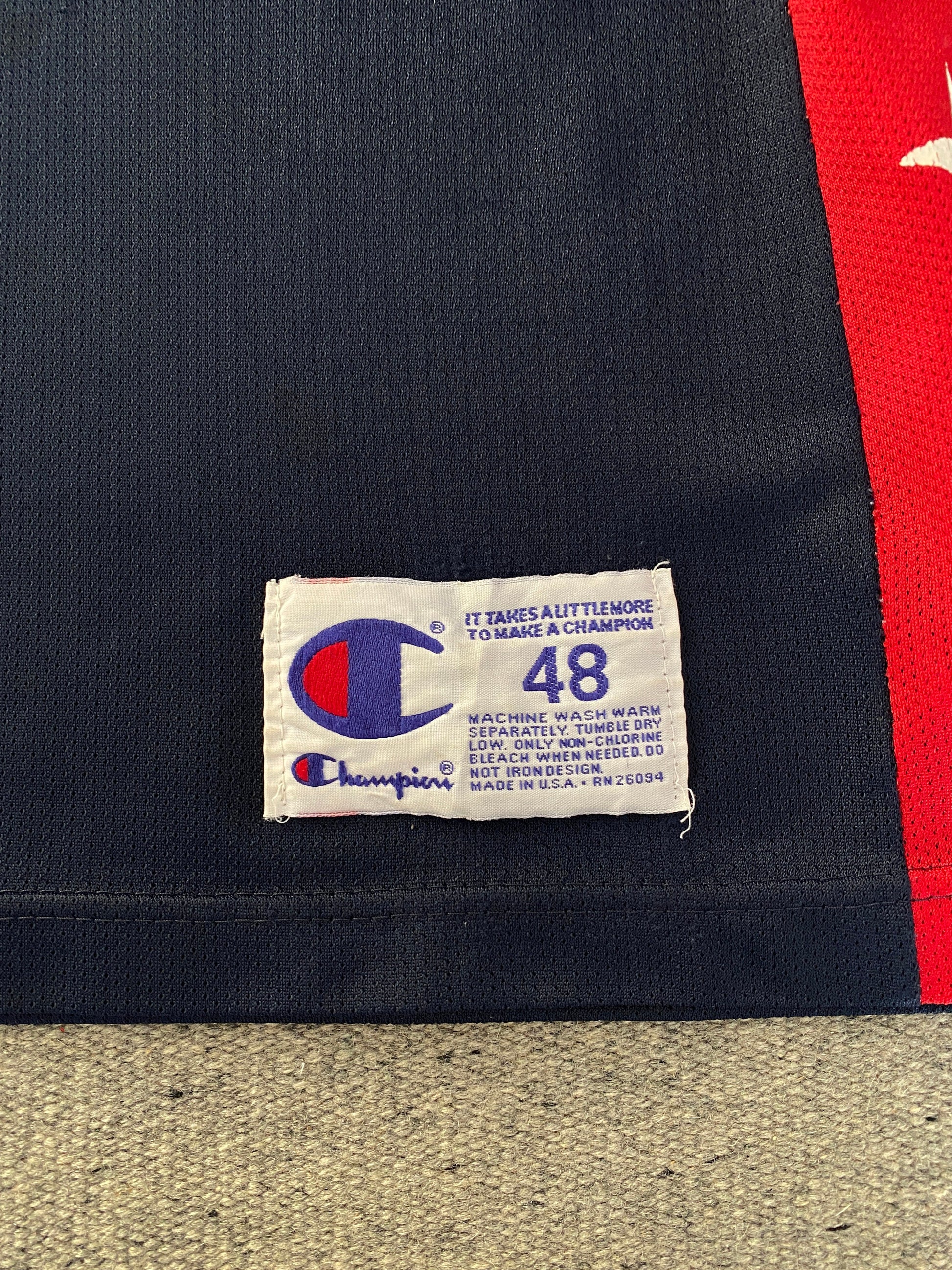 Size 48 Carl Malone #11 Vintage Dream Team Olympic Champion NBA Jersey - Made in USA - Front View