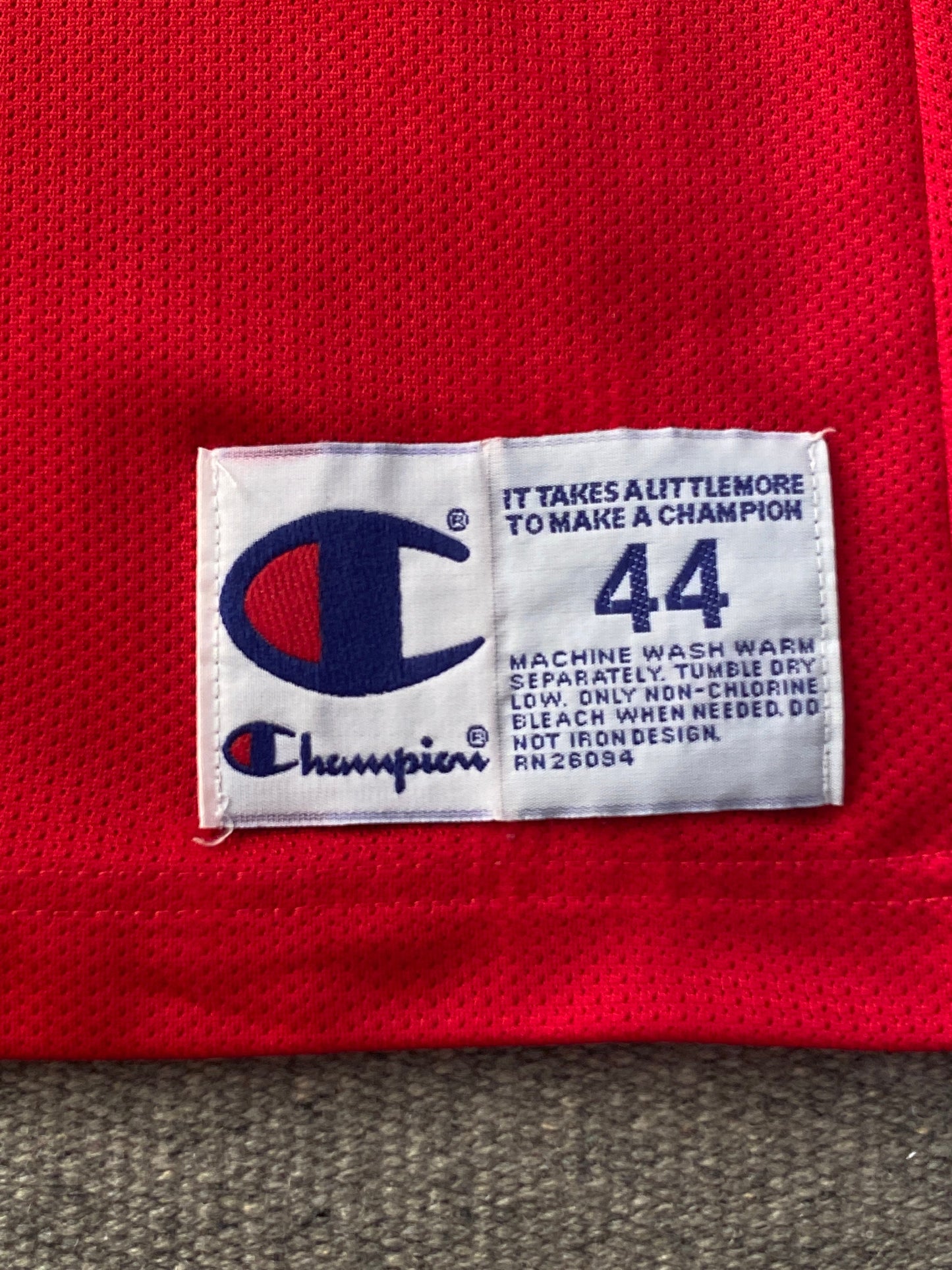 Authentic Size 44 Jerry Stackhouse #42 Philadelphia 76ers 90s Vintage NBA Jersey | Made by Champion