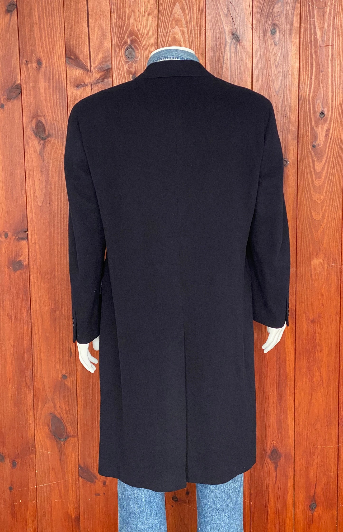 Vintage Burberrys Cashmere Double-Breasted Overcoat - Size 52 EU