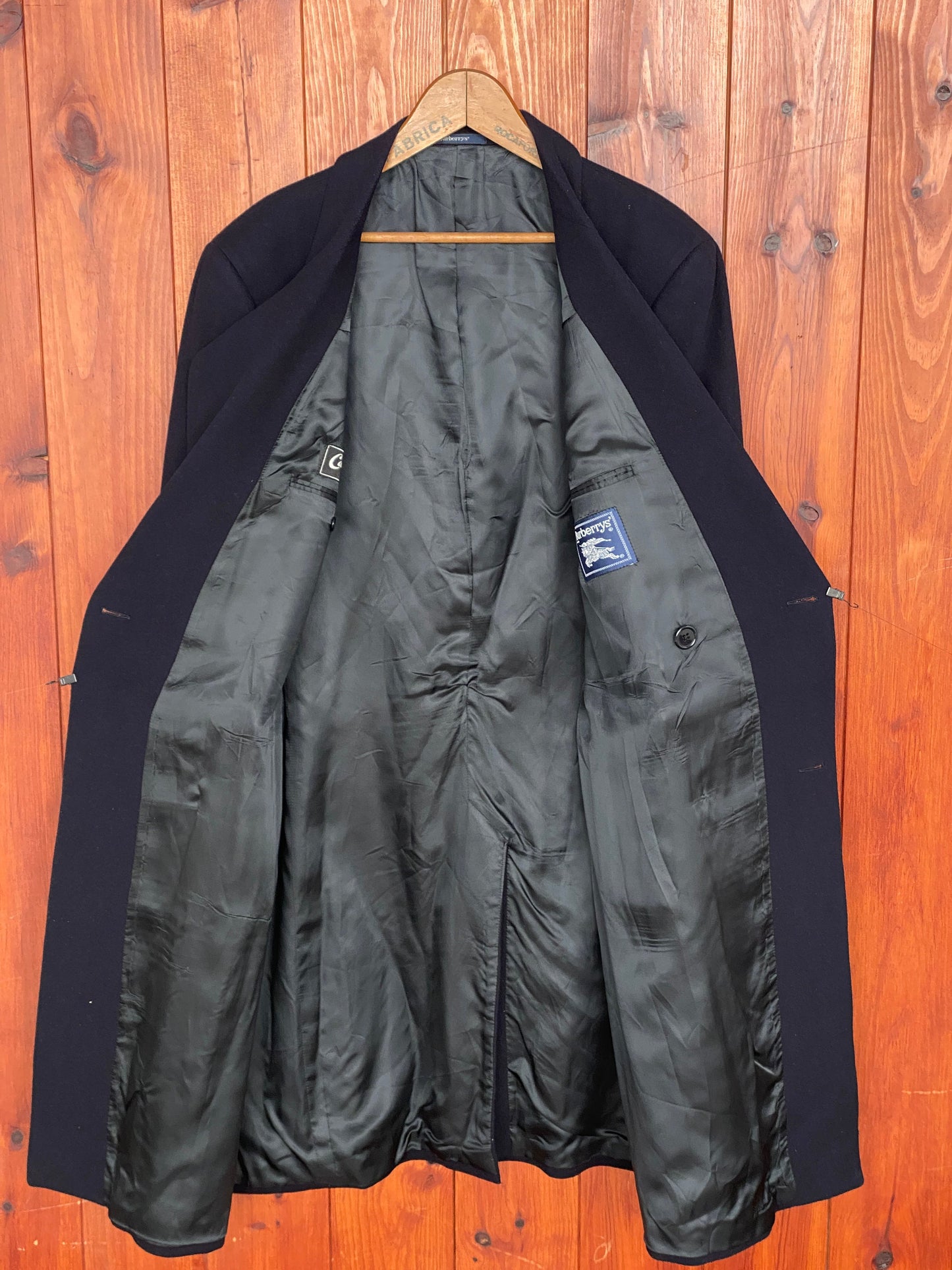 Vintage Burberrys Cashmere Double-Breasted Overcoat - Size 52 EU