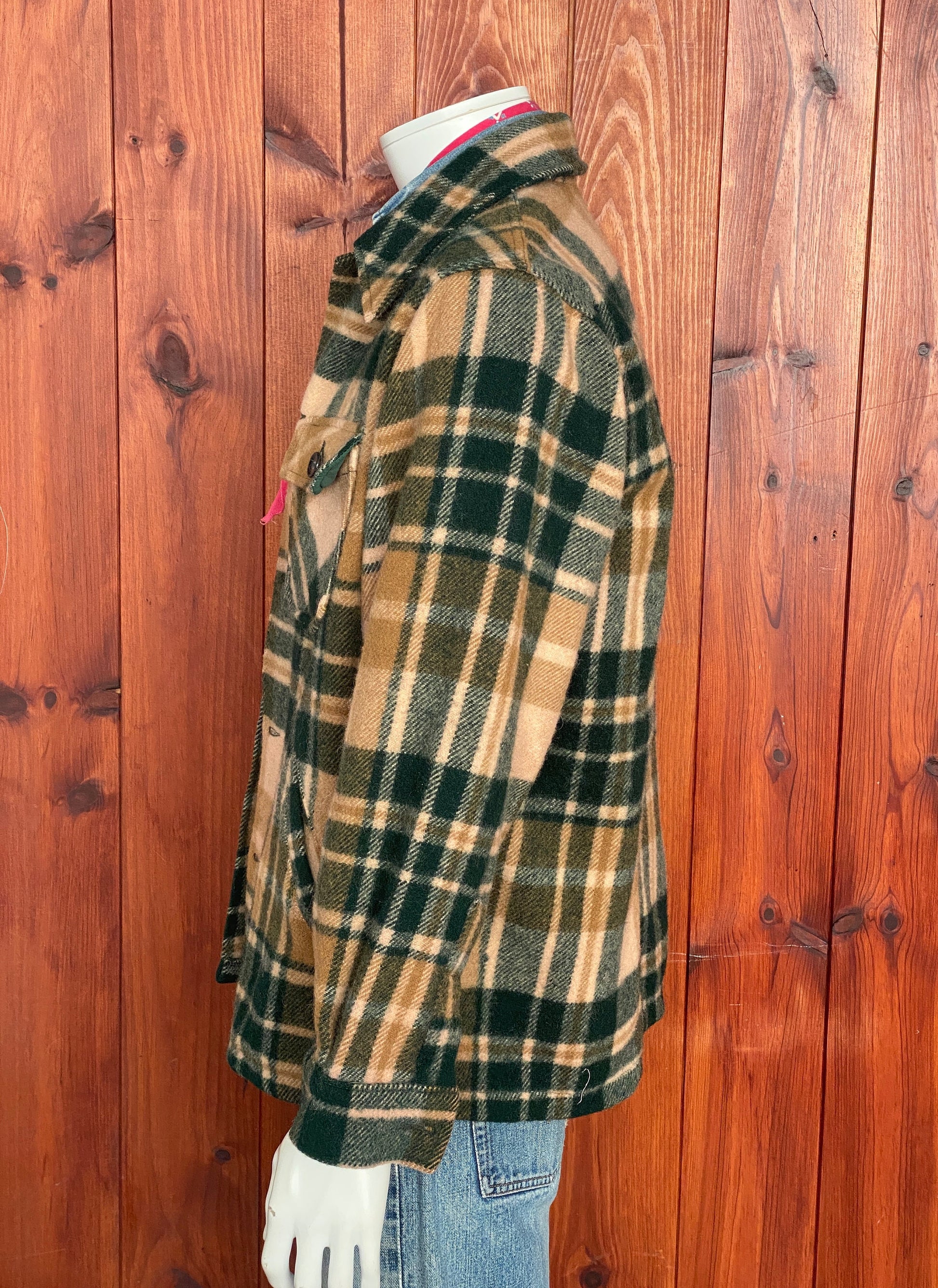 Size Large LL Bean Wool Vintage Jacket - Made in USA Quality