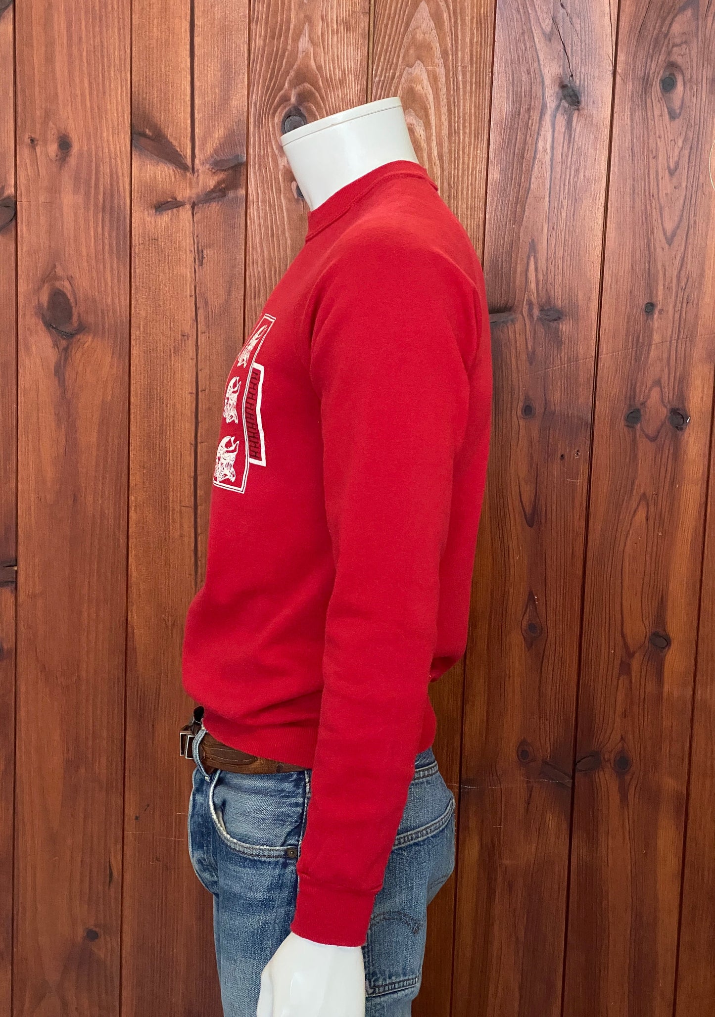 Medium 80s Vintage Red Raiders Sweatshirt Made In USA | Retro Apparel