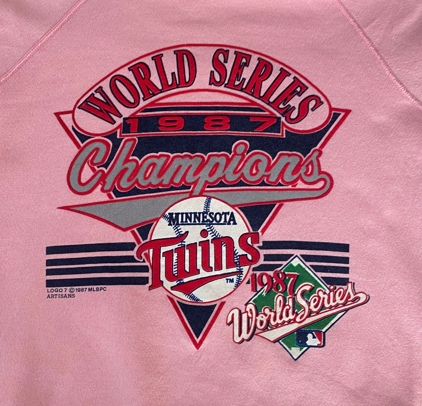 Large Vintage 1987 World Series Sweatshirt: Retro Apparel Made In USA