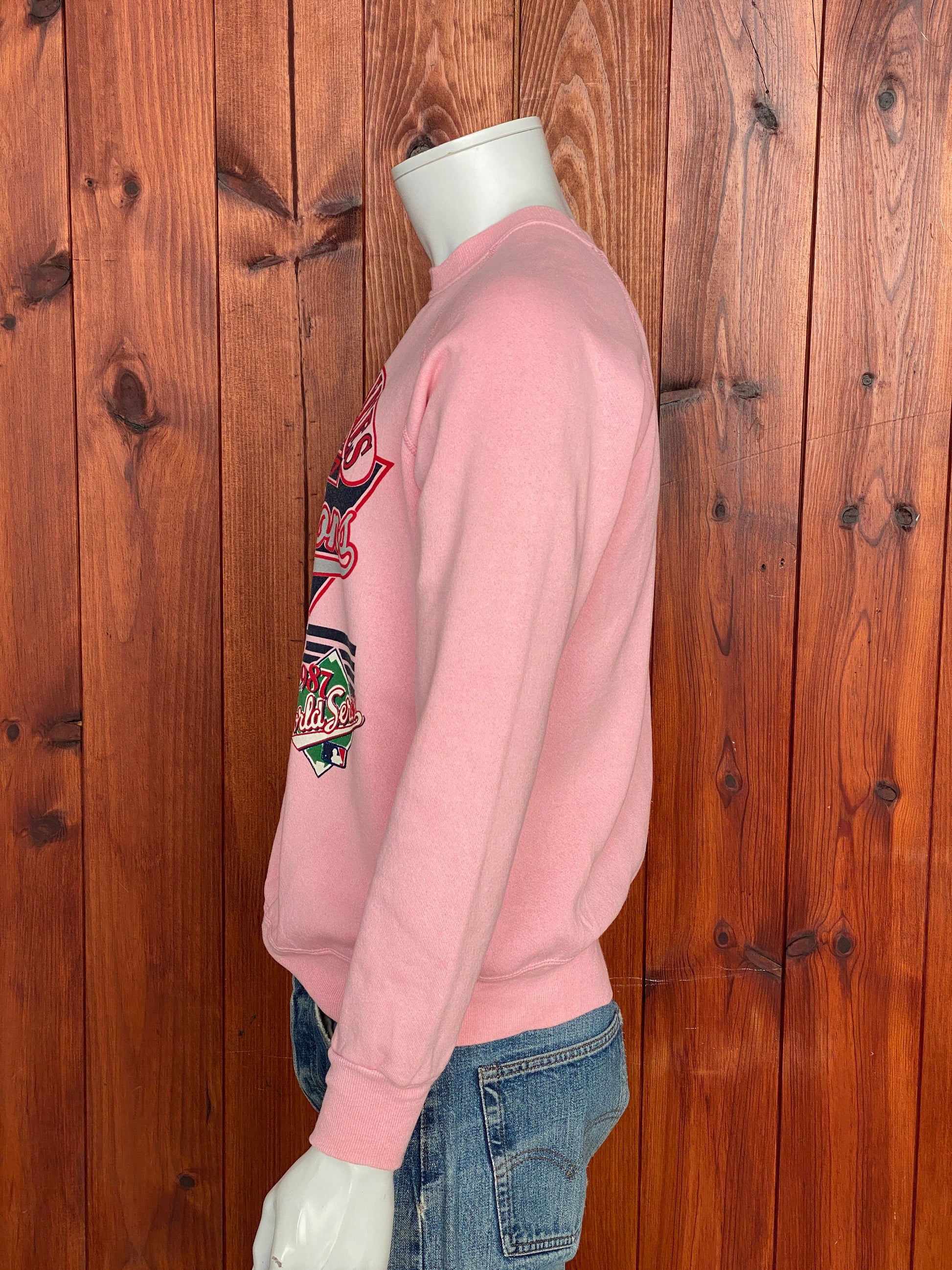 Large Vintage 1987 World Series Sweatshirt: Retro Apparel Made In USA