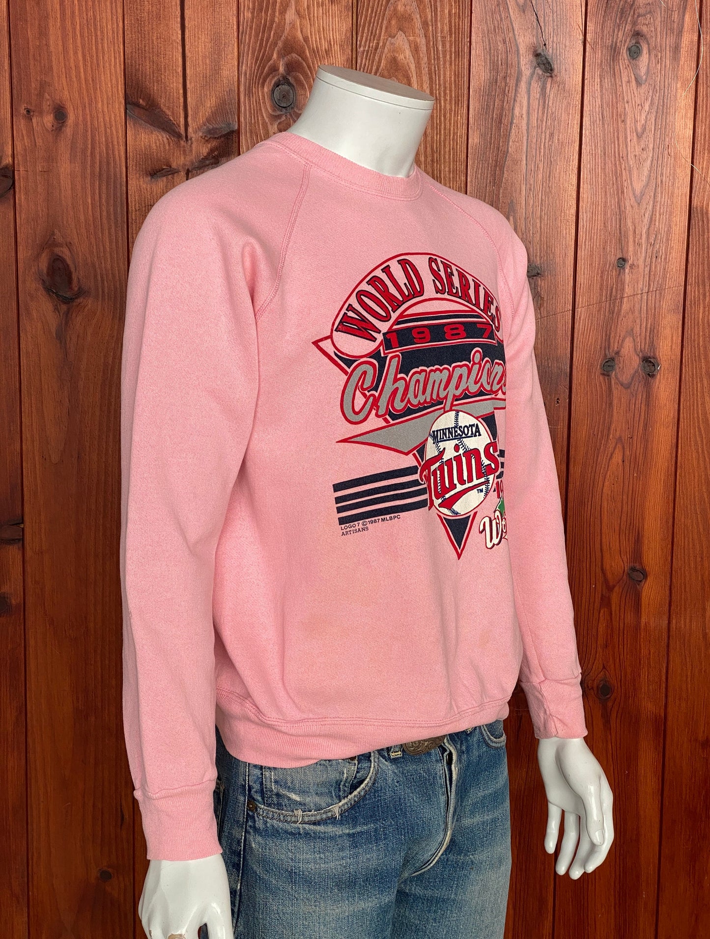 Large Vintage 1987 World Series Sweatshirt: Retro Apparel Made In USA