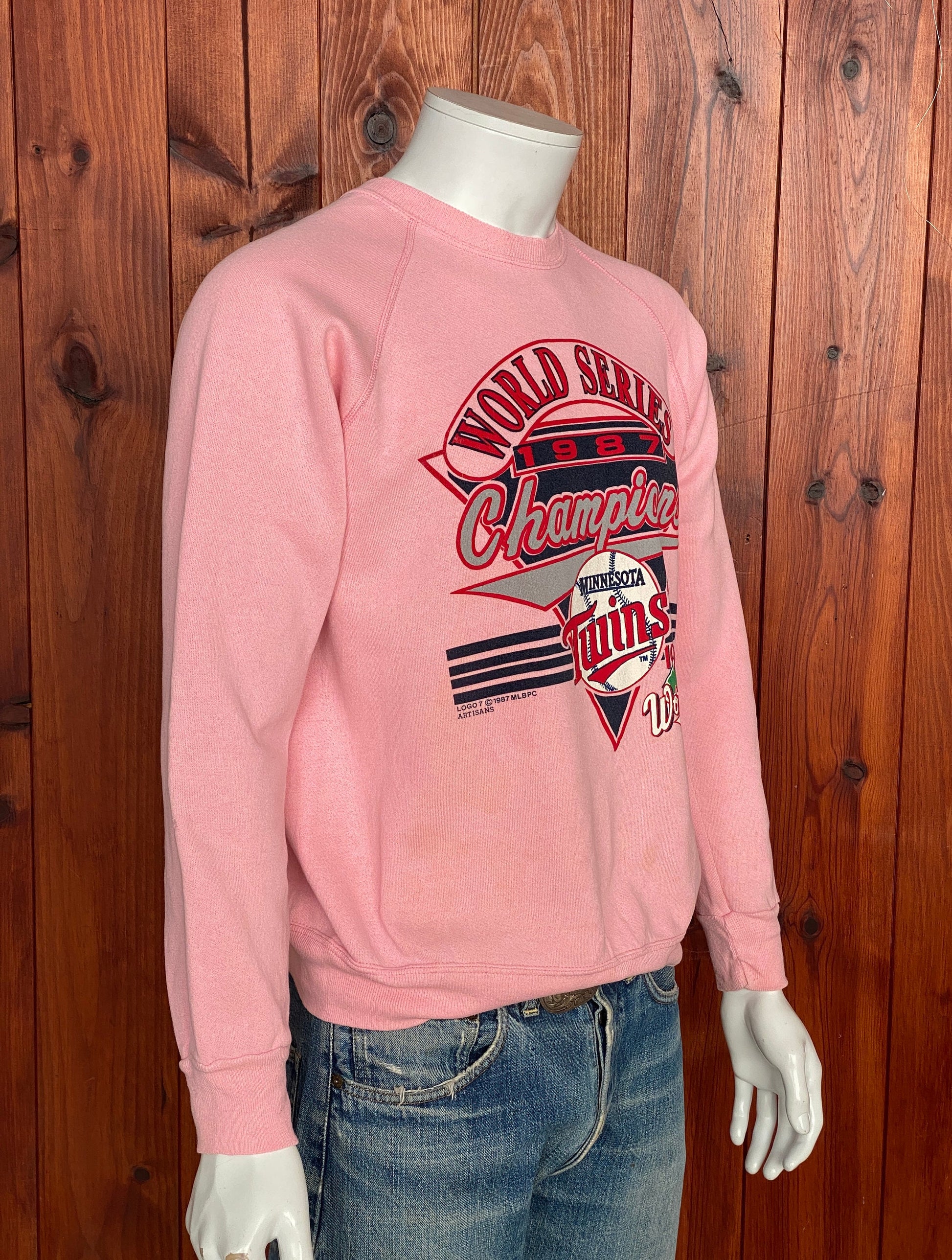 Large Vintage 1987 World Series Sweatshirt: Retro Apparel Made In USA