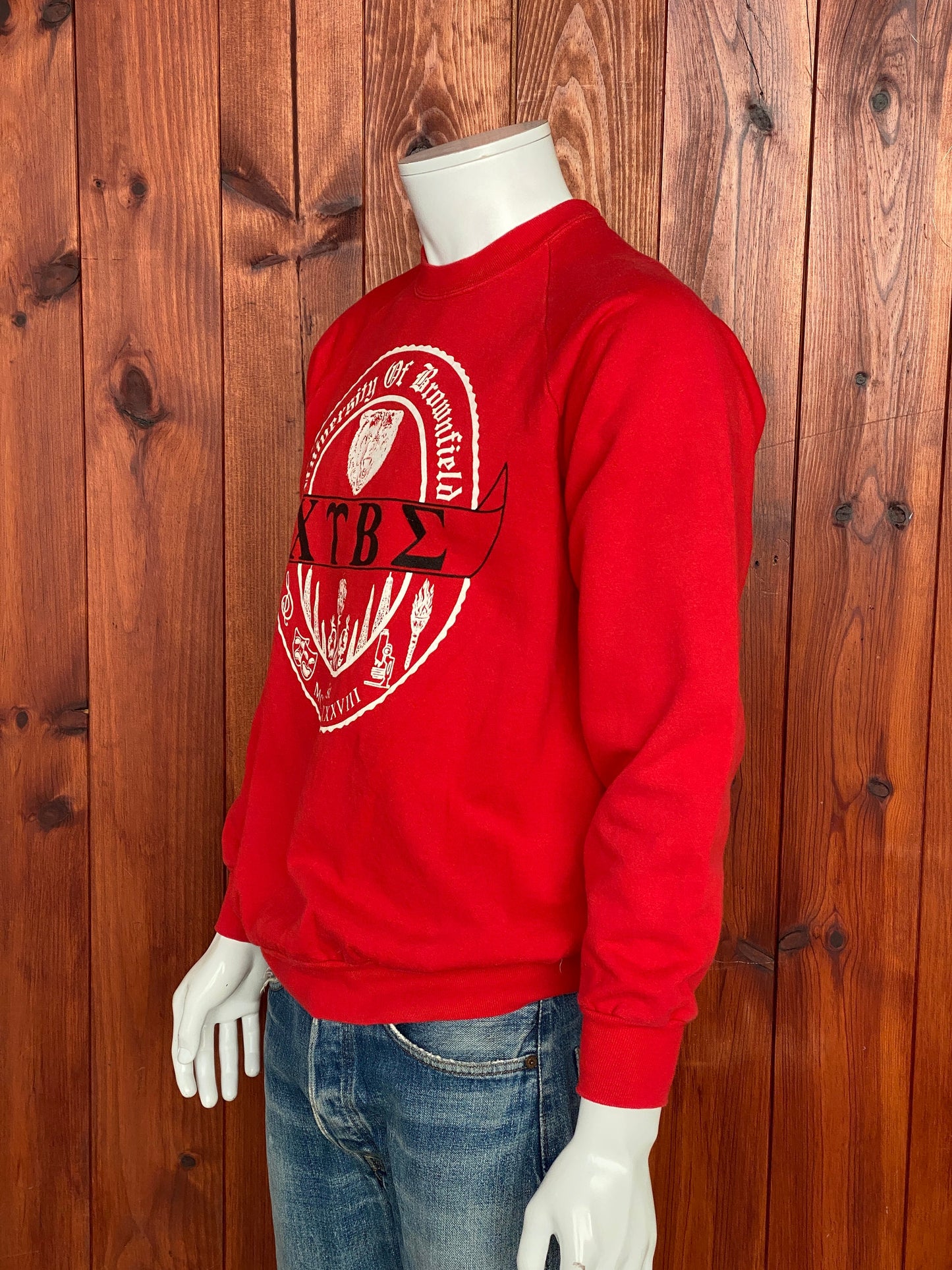 XL. 80s Vintage University of Brownfield sweatshirt Made In USA