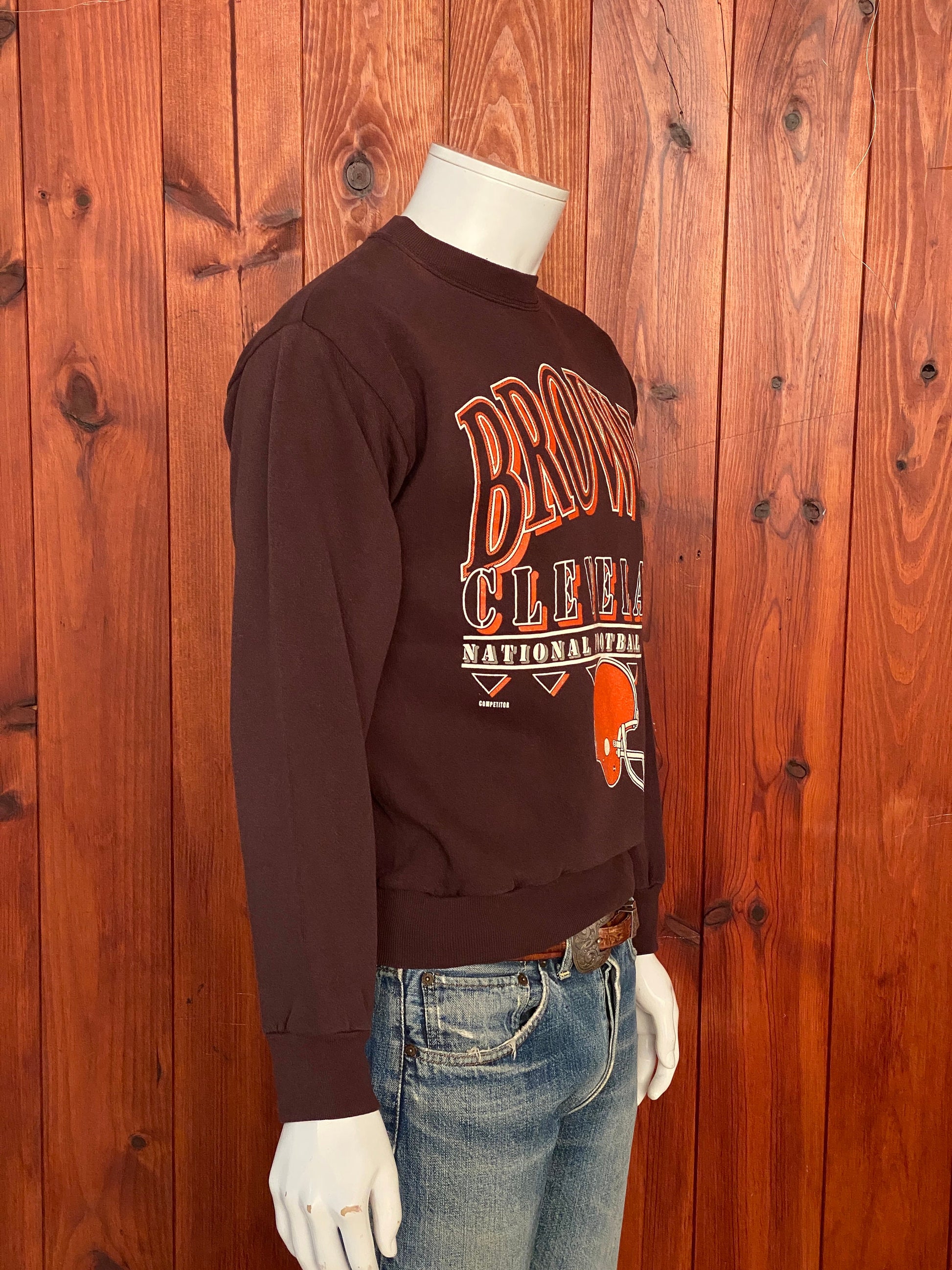 Authentic 1992 Cleveland Browns Sweatshirt, Medium Size, Made in USA - Vintage Collectible