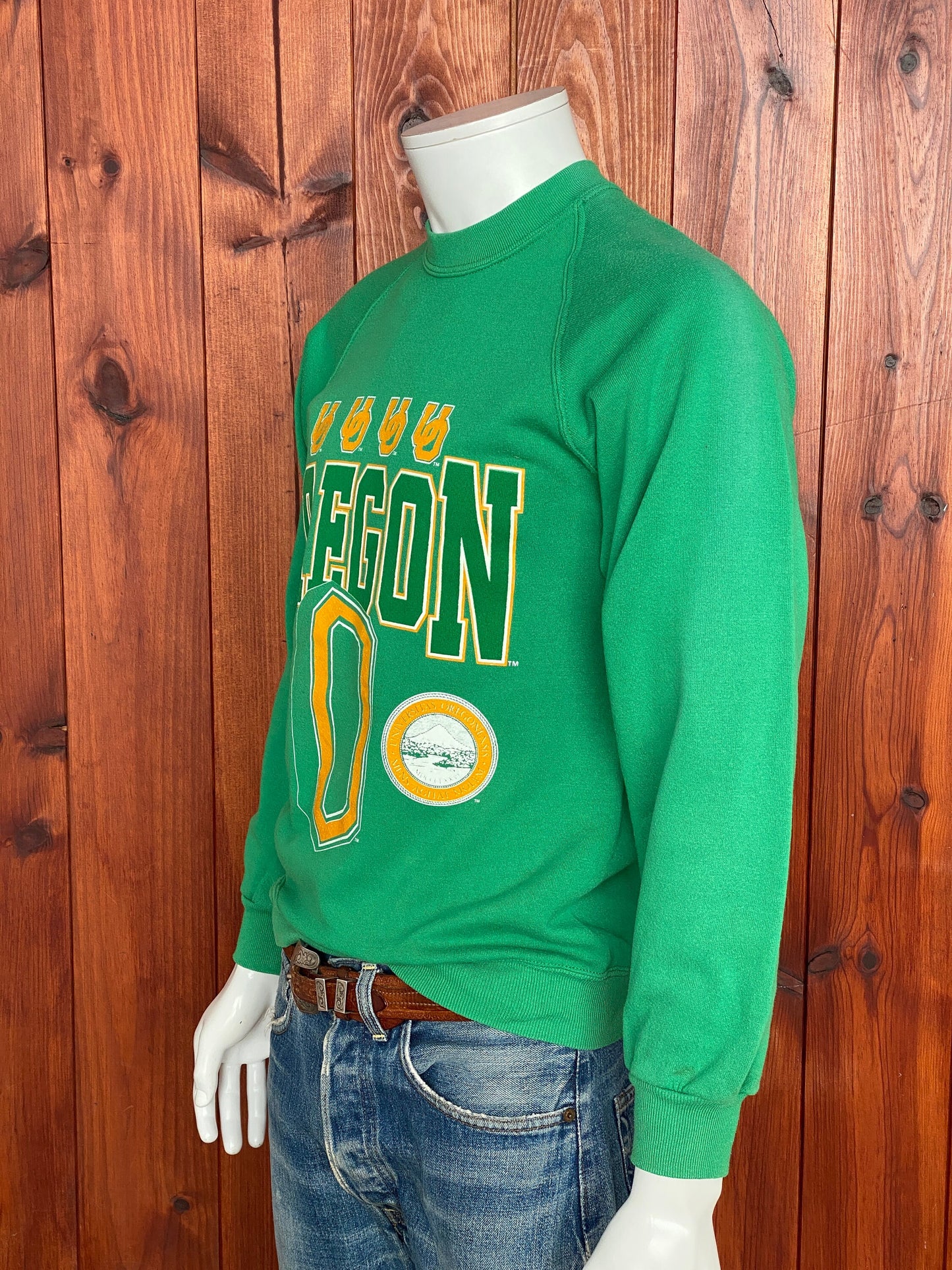 Medium Size Vintage 80s Oregon University Sweatshirt, Made in USA - Collegiate Collectible