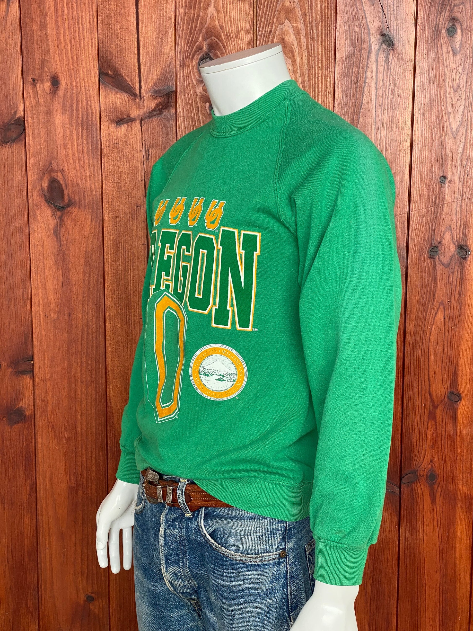 Medium Size Vintage 80s Oregon University Sweatshirt, Made in USA - Collegiate Collectible