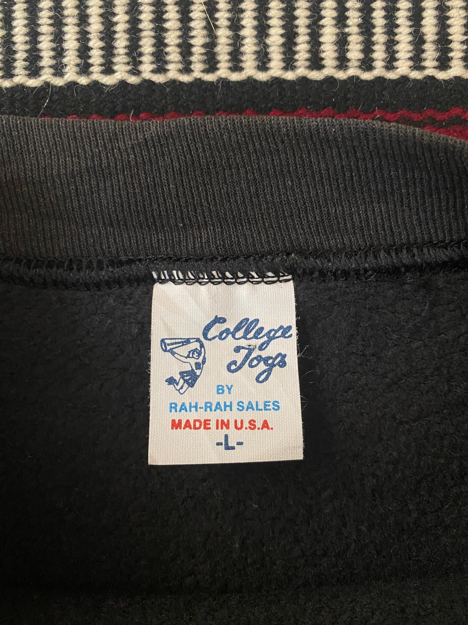 Large Vintage Bulldogs Football 80s Sweatshirt Made in USA | Retro Sports Apparel