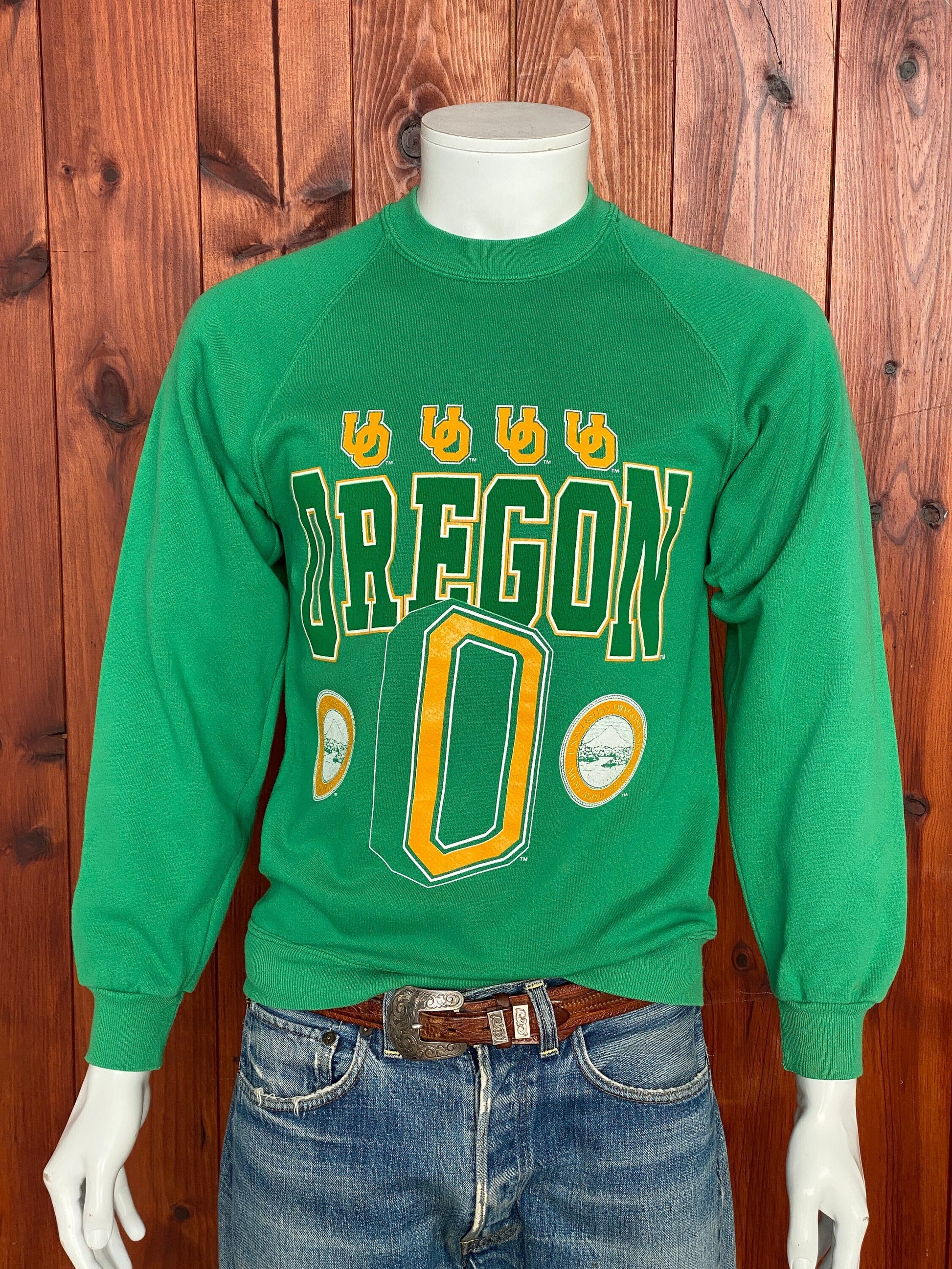 Medium Size Vintage 80s Oregon University Sweatshirt, Made in USA - Collegiate Collectible