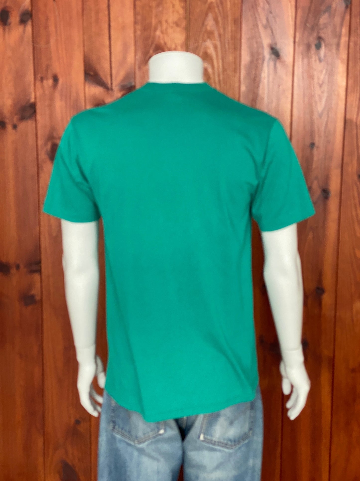 Large. Vintage 50/50 cotton 80s Jazz Flight  t shirt Made In USA